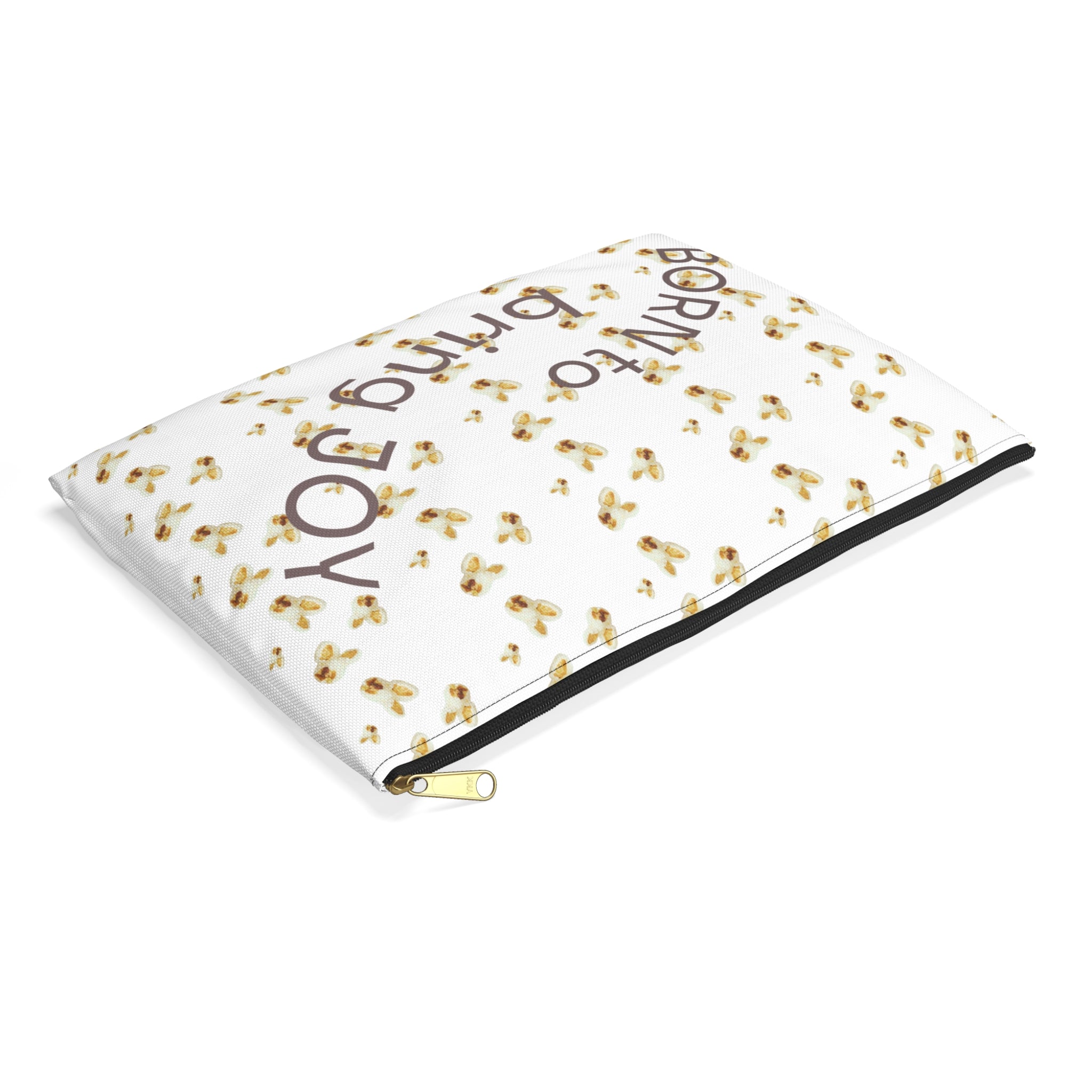 Accessory Pouch — "POPCORN money" Bunny Pattern little pouch