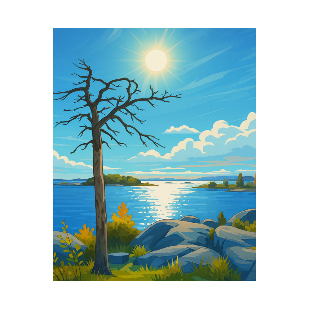 Matte Vertical Poster Landscape Wall Art Print