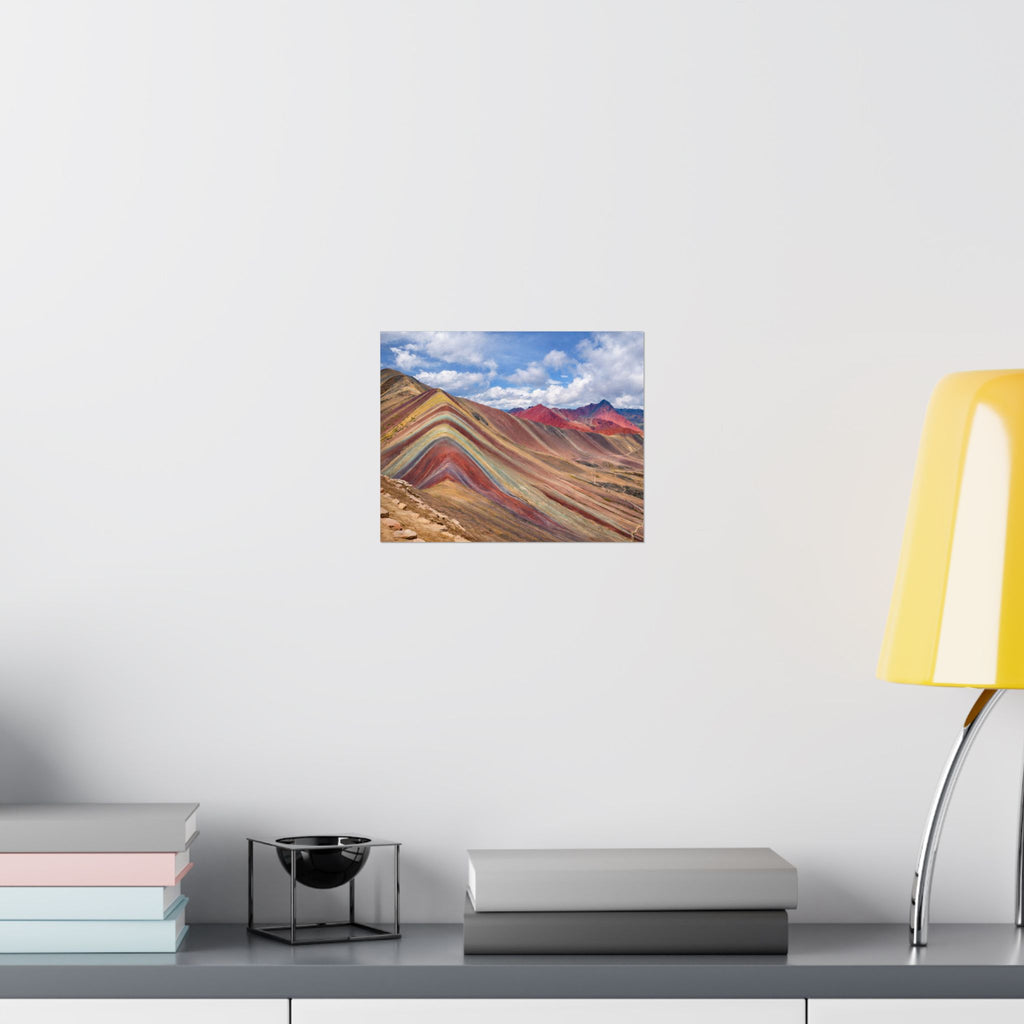 Rainbow Mountain Peru Matte Horizontal Poster — Wall Art Landscape