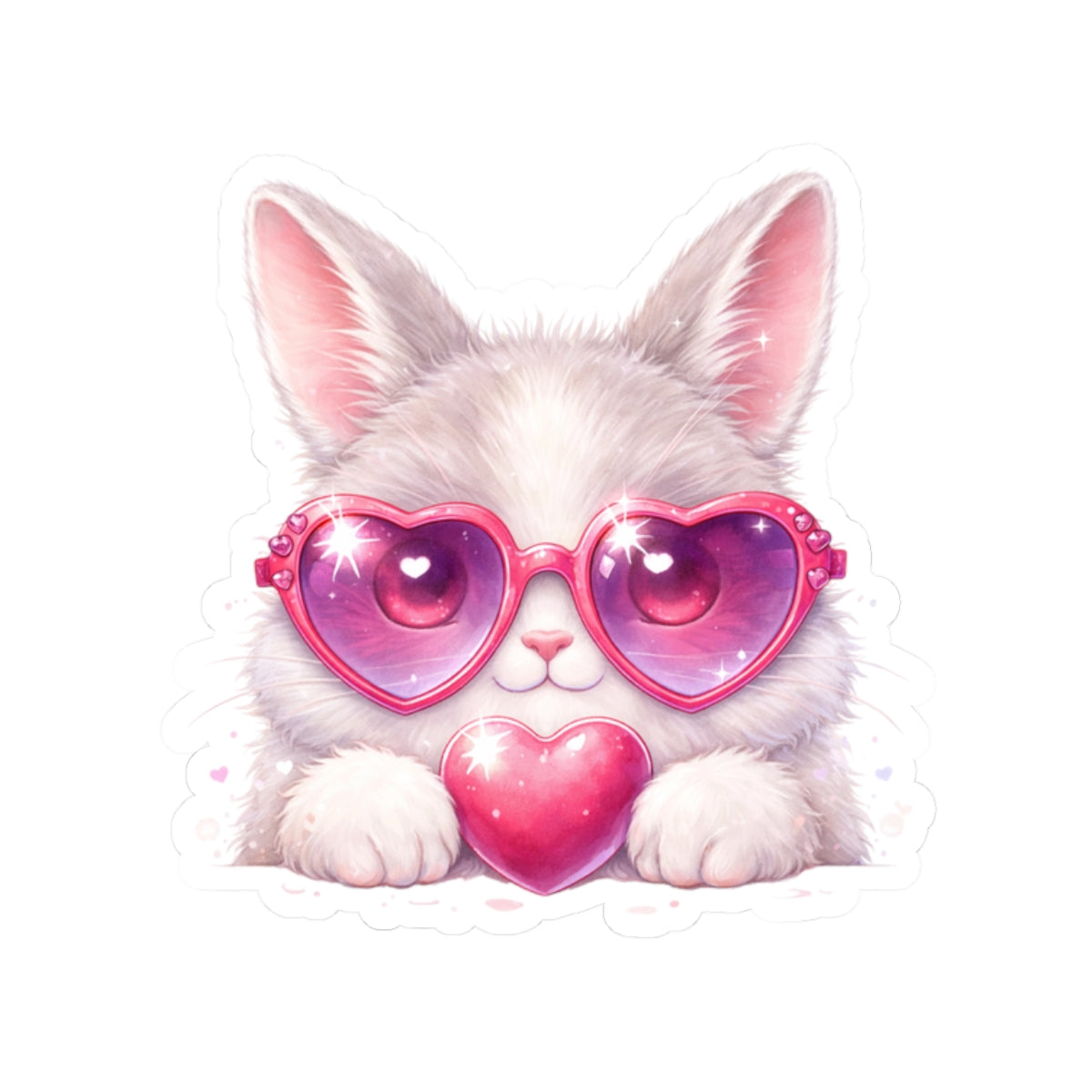 Lovely Bunny Kiss-Cut Sticker