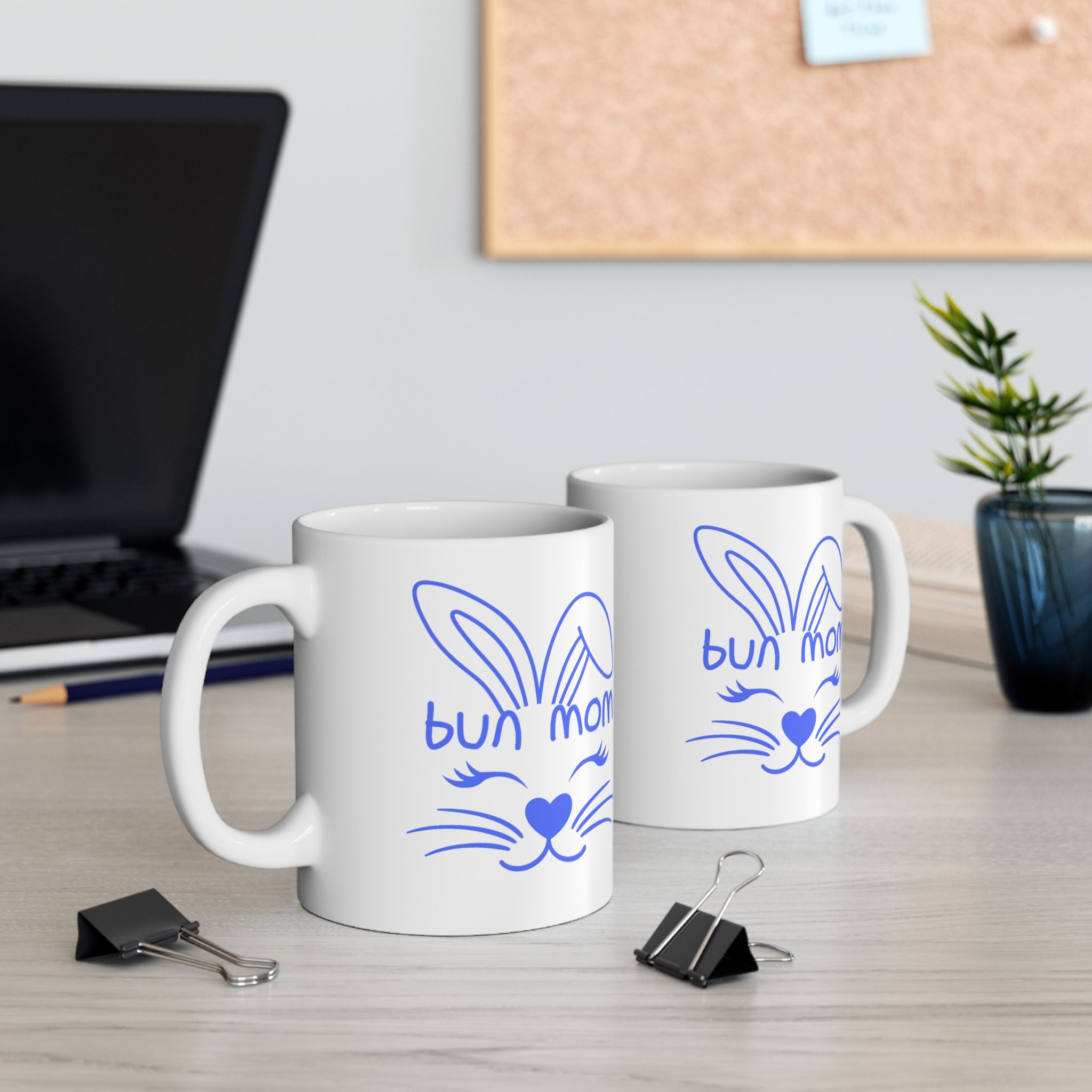 Cute Bun Mom Ceramic Mug — 11oz & 15oz