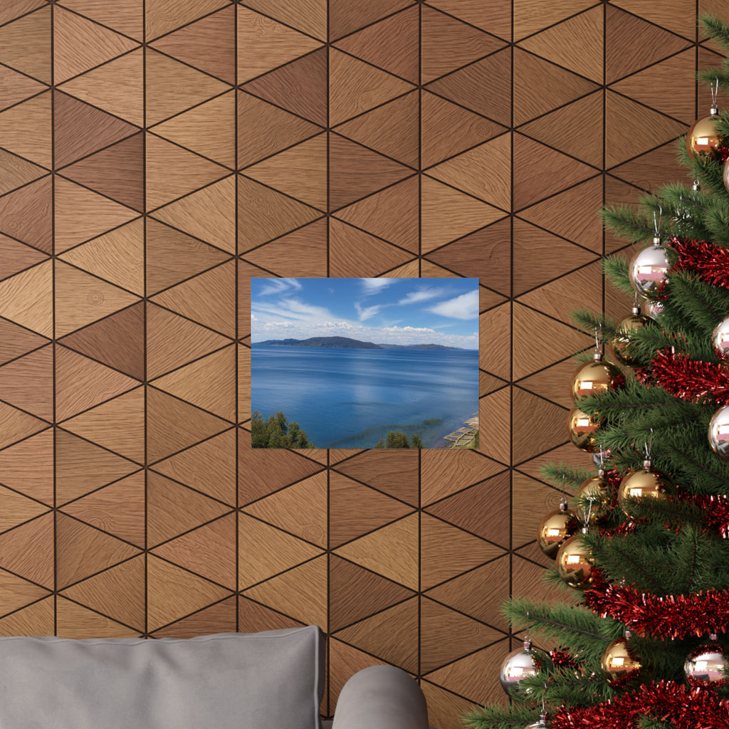 Lake Titicaca Peru Matte Horizontal Poster Landscape Wall Art