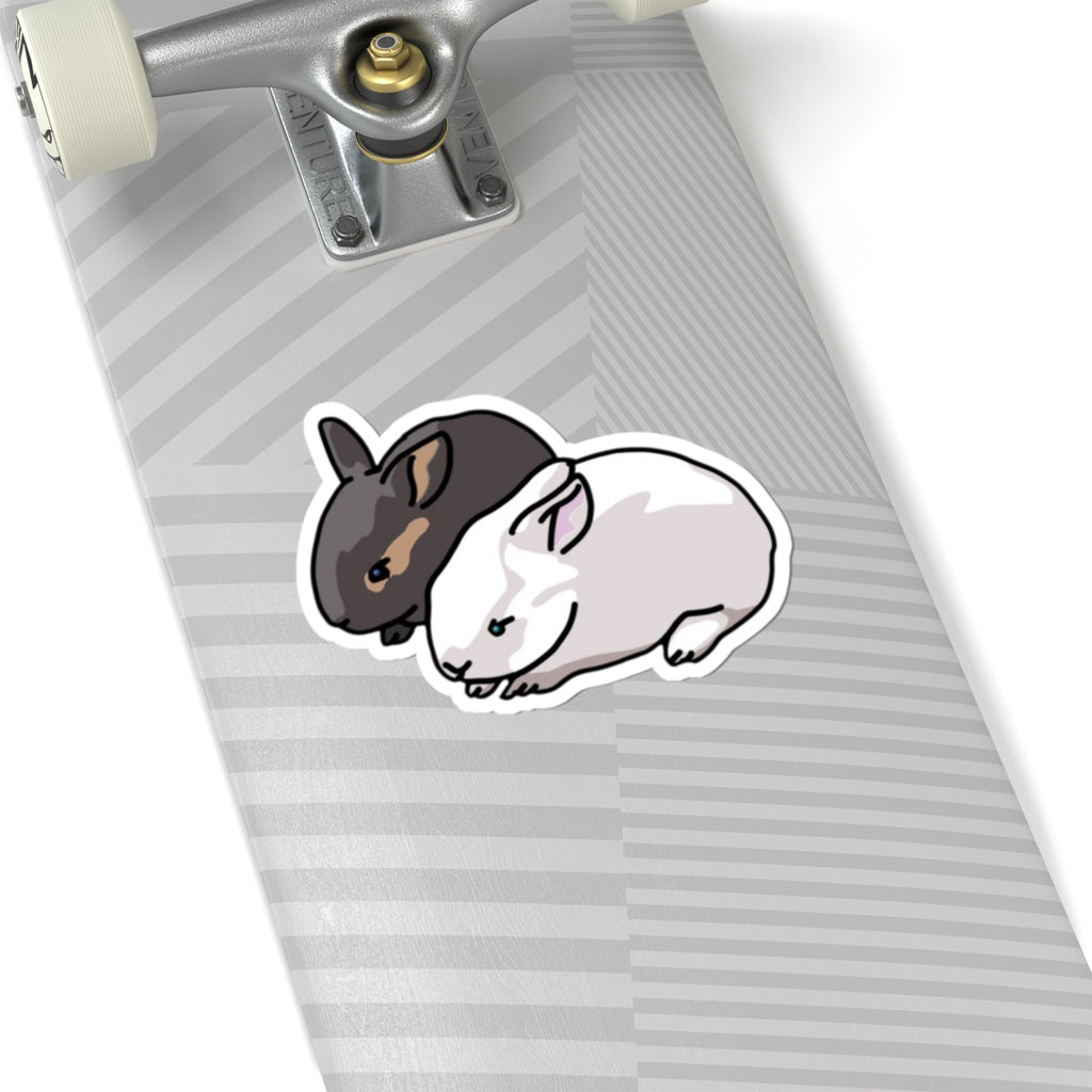 Cute Bunny Friends Kiss-Cut Sticker