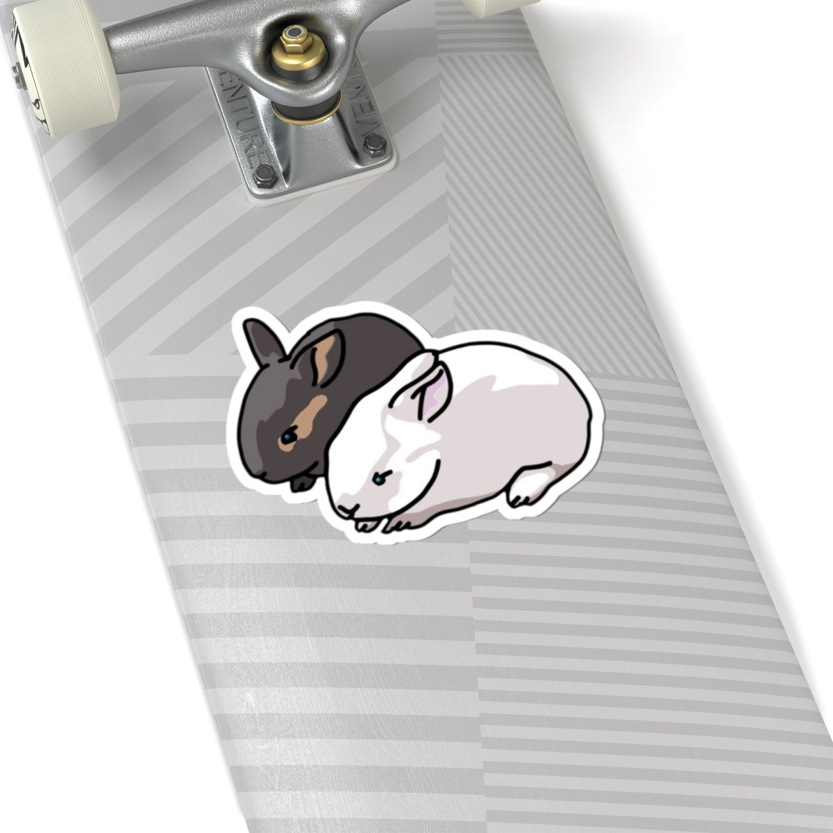 Cute Bunny Friends Kiss-Cut Sticker