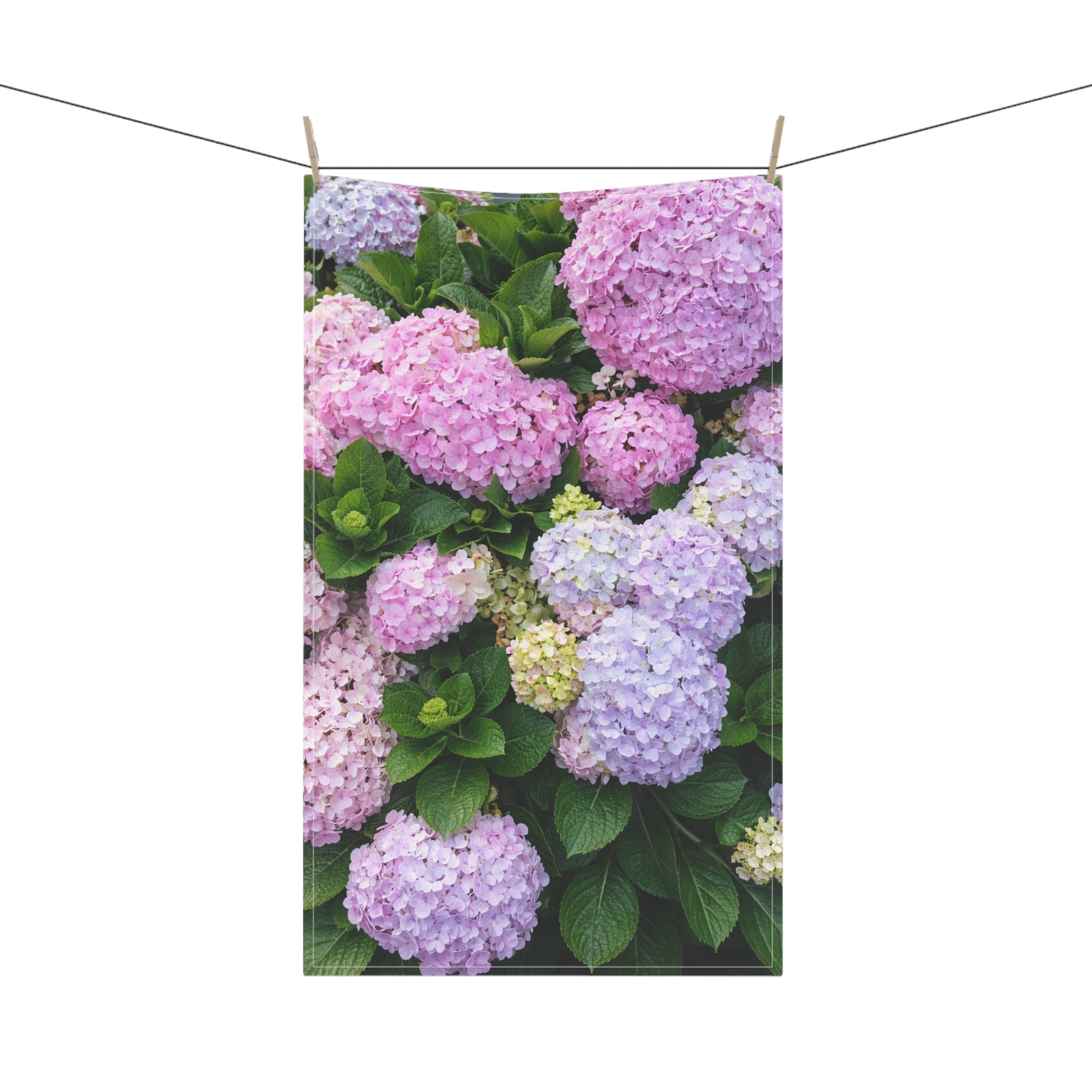 Hydrangea Flower Tea Kitchen Towel