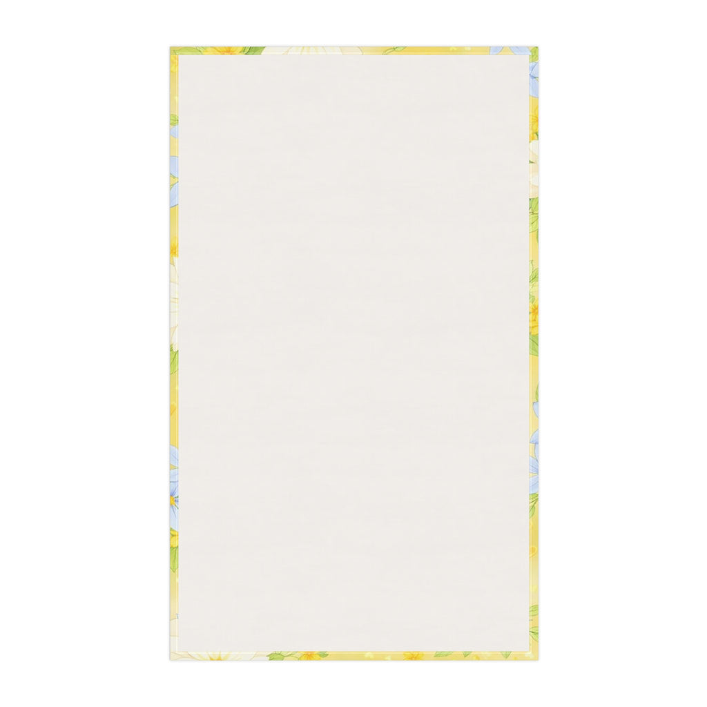 Daisy Meadows Floral Tea Towel – Yellow Spring Kitchen Towel