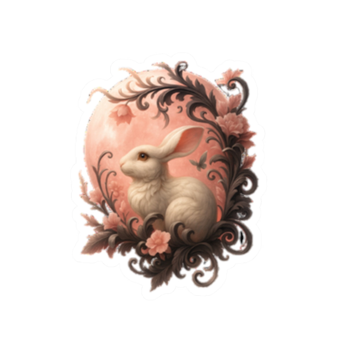 Beautiful Fairy Bunny Kiss-Cut Sticker