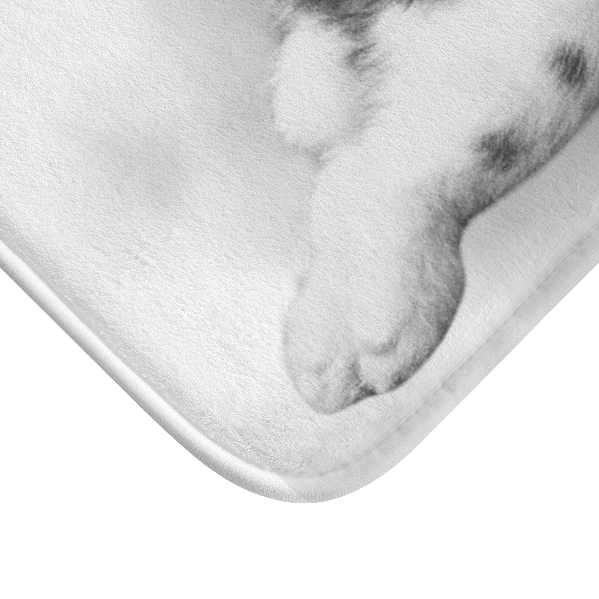 Vintage Black & White Bunny Bath Mat