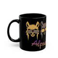 Alpaca Vibes Black Mug — 11oz & 15oz Ceramic Coffee Cup