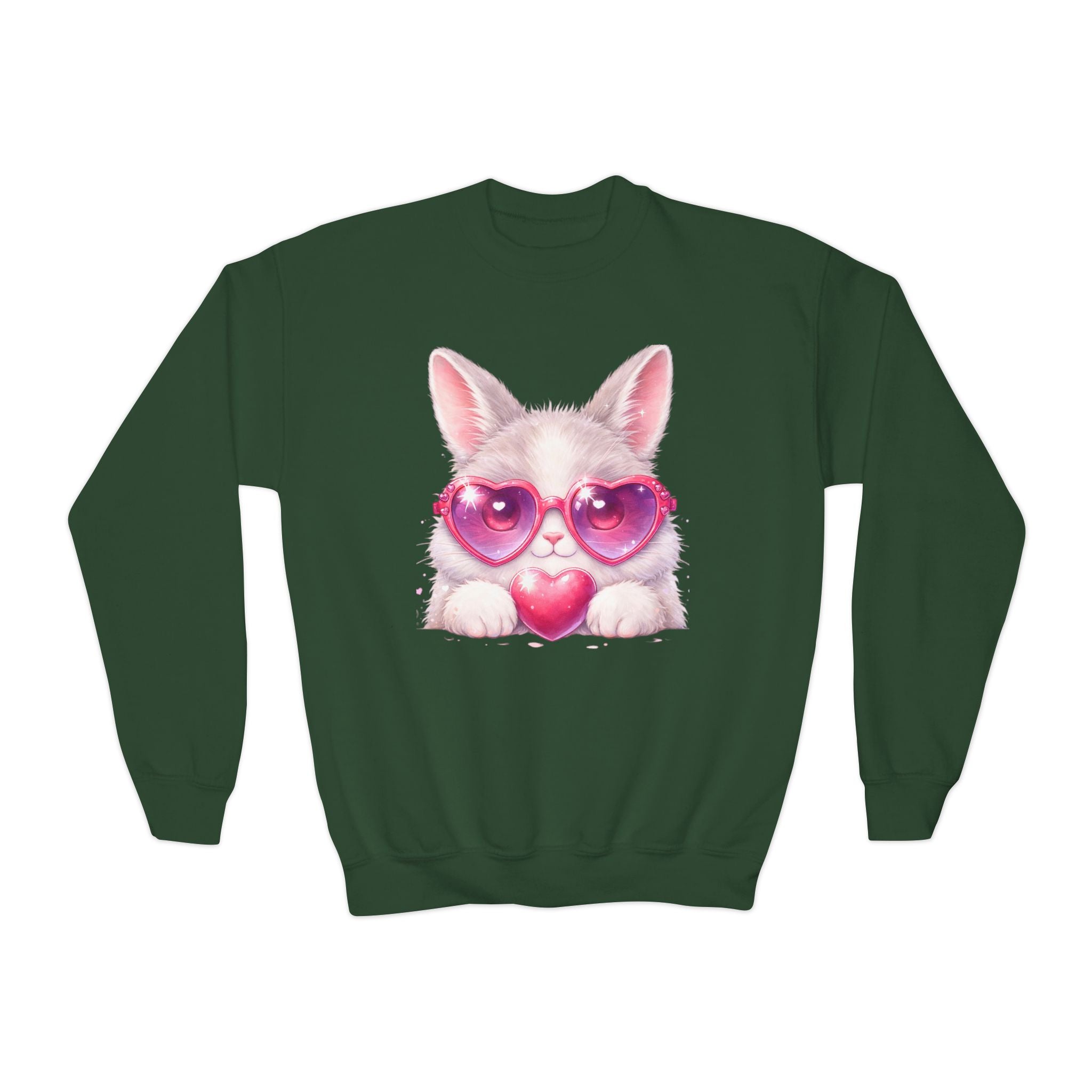 Bunny theme Youth Crewneck Sweatshirt