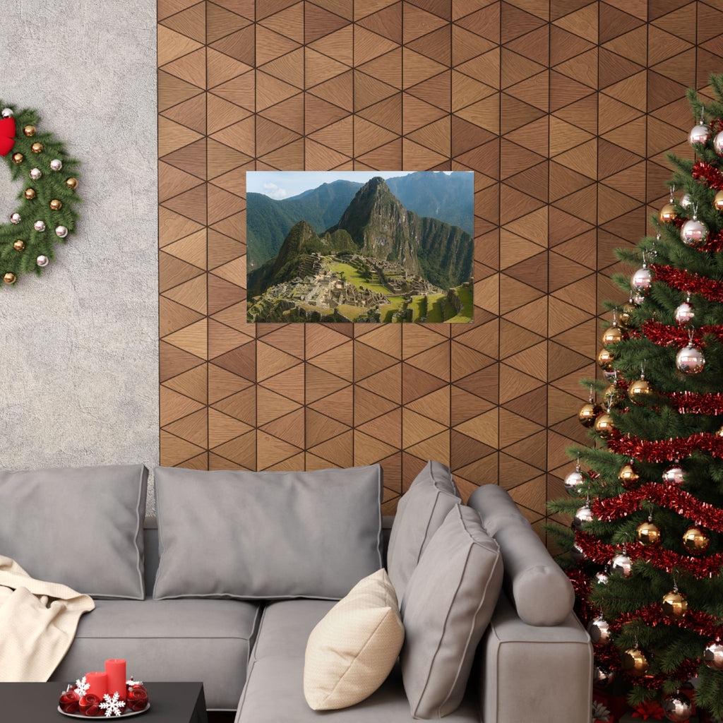 Machu Picchu Landscape Matte Poster — Horizontal Wall Art