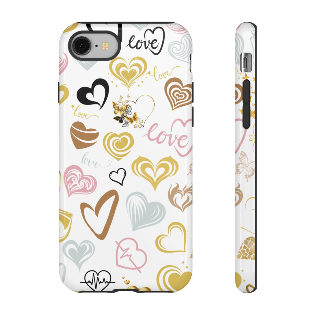 Heart Patterns Tough Phone Cases, Protective Cover