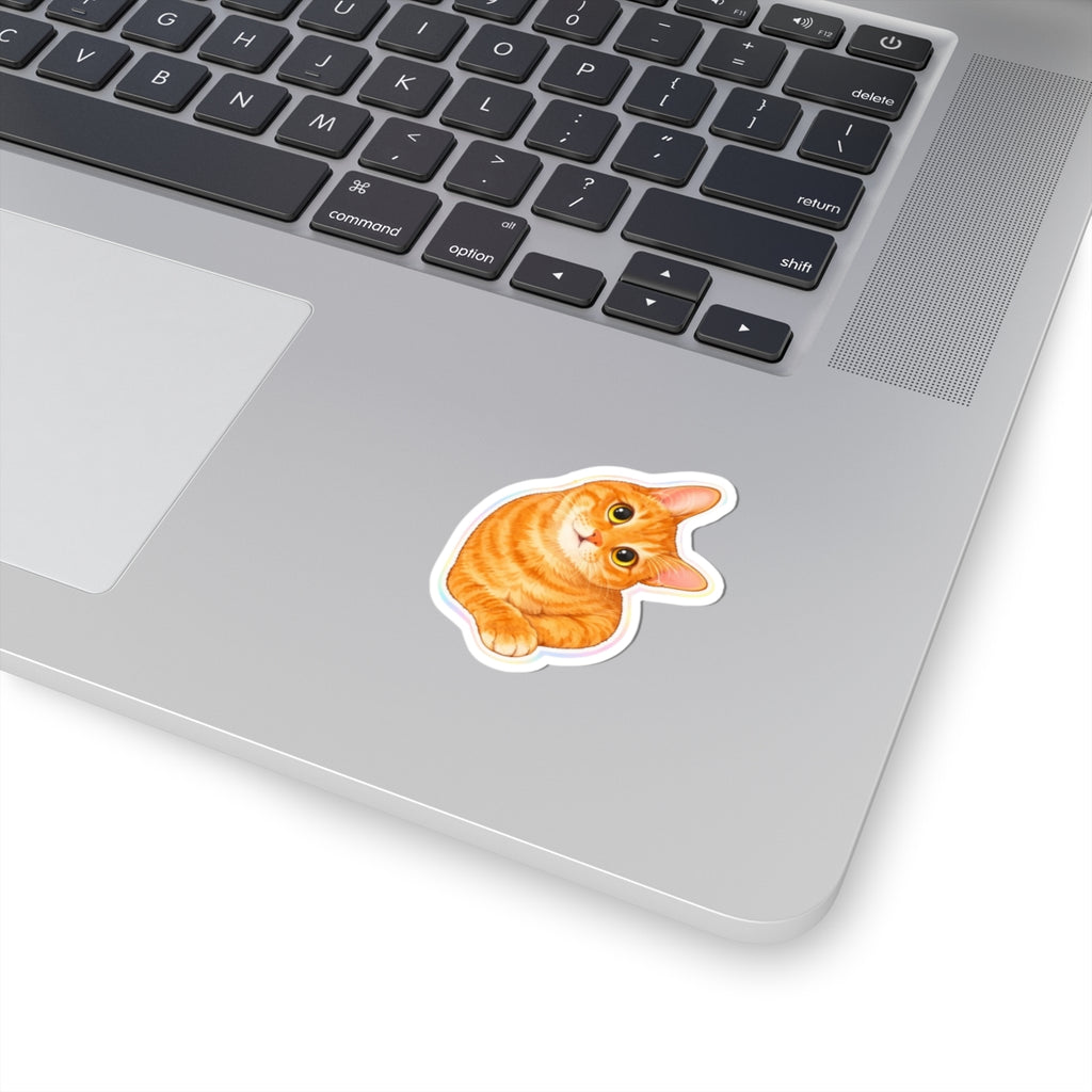 Orange Cat Kiss-Cut Sticker