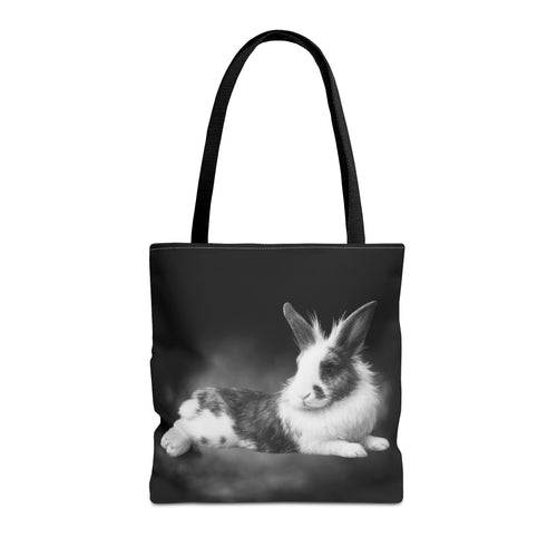 Black & White Bunny Tote Bag for Everyday Use