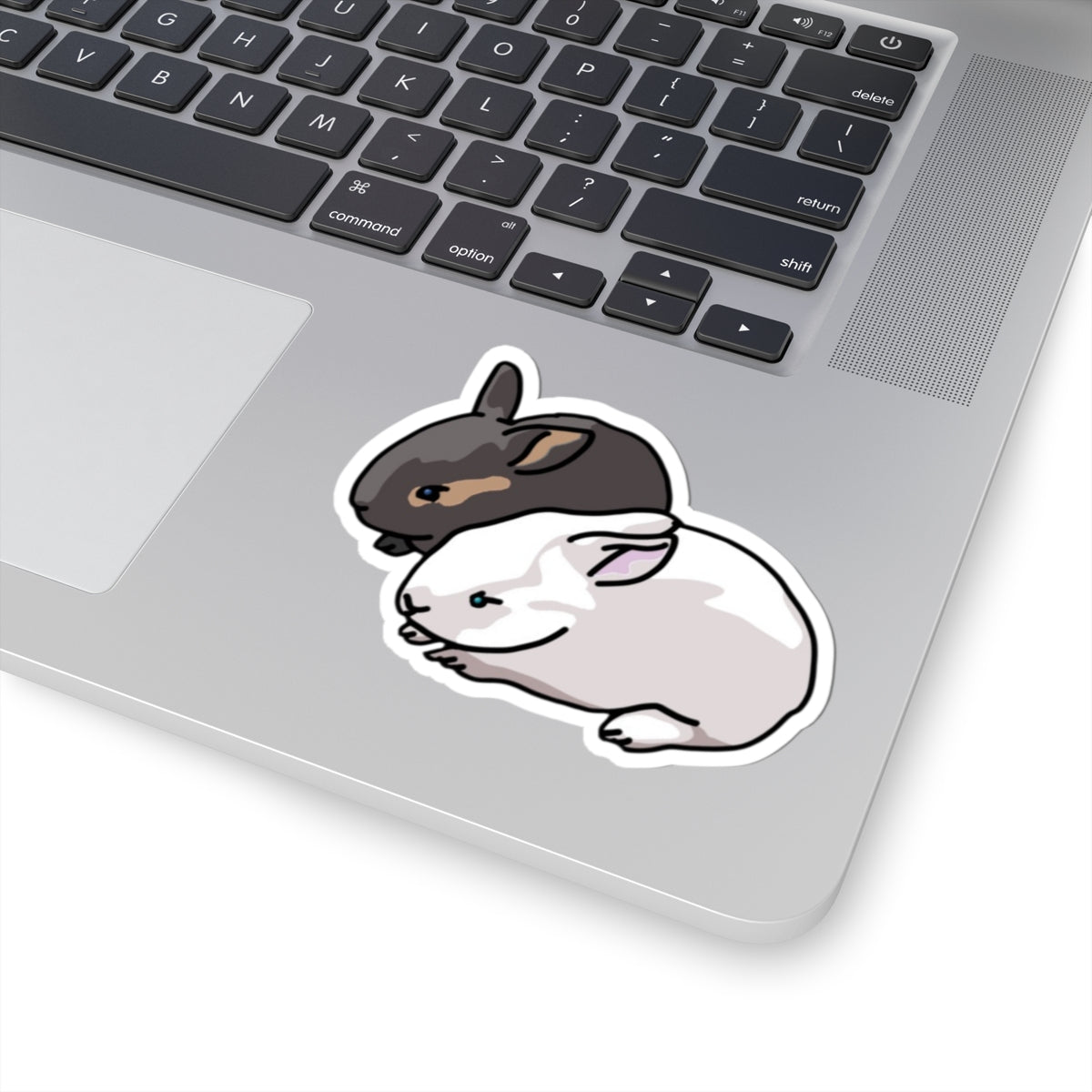 Cute Bunny Friends Kiss-Cut Sticker