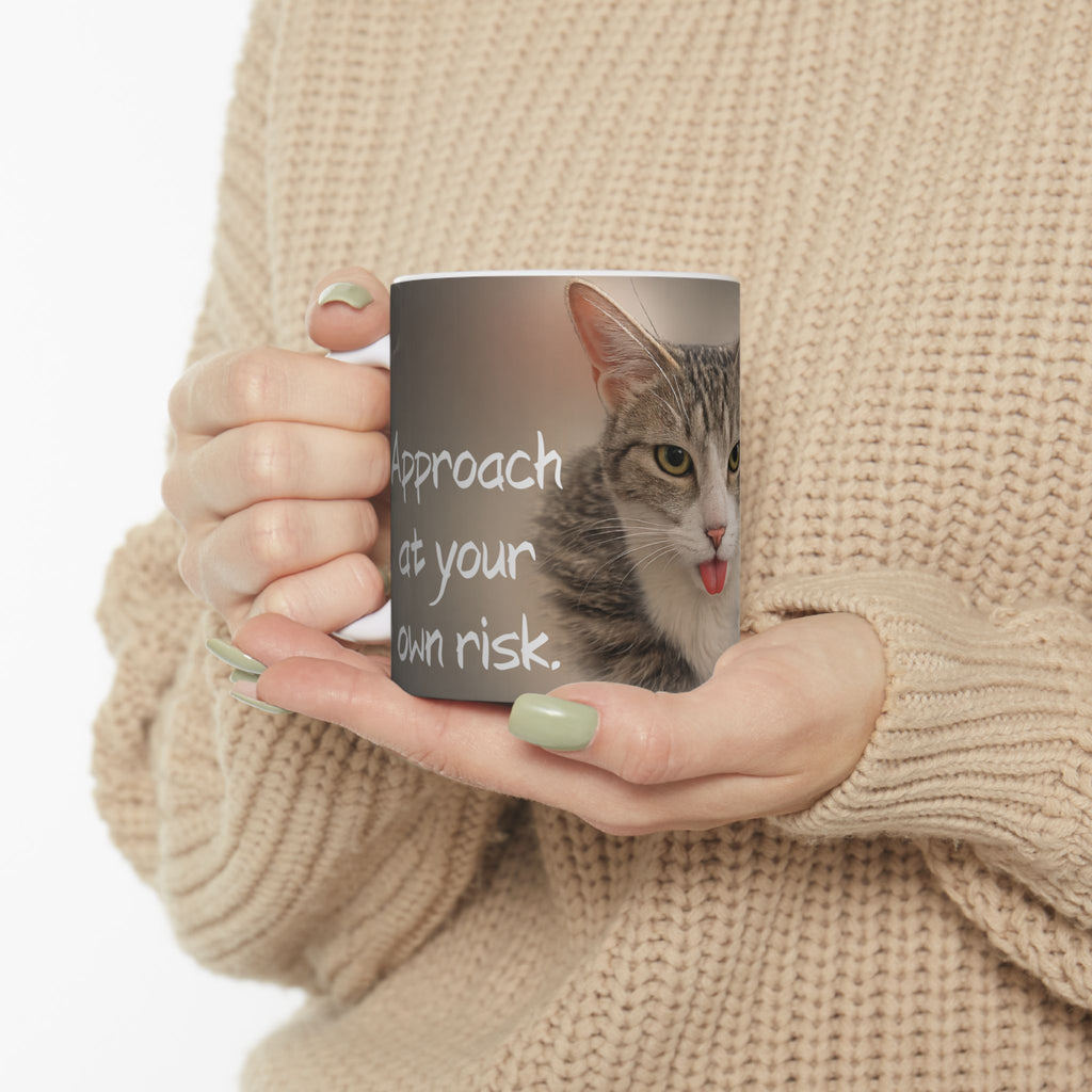 Cat Ceramic Mug with the real attitude