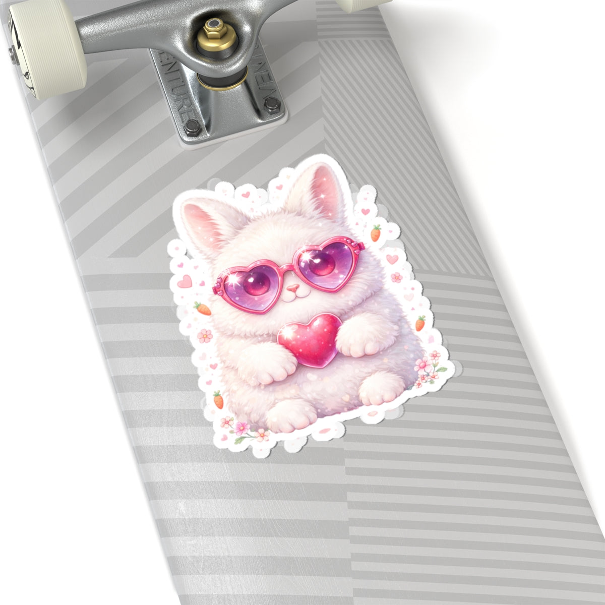 Cute Lovely Bunny Kiss-Cut Sticker