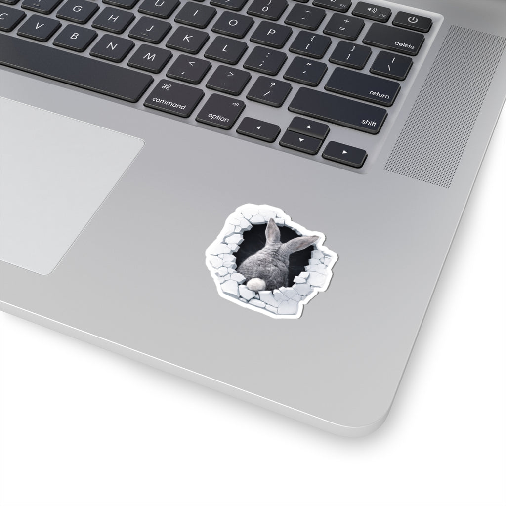 Bunny Funny Kiss-Cut Sticker