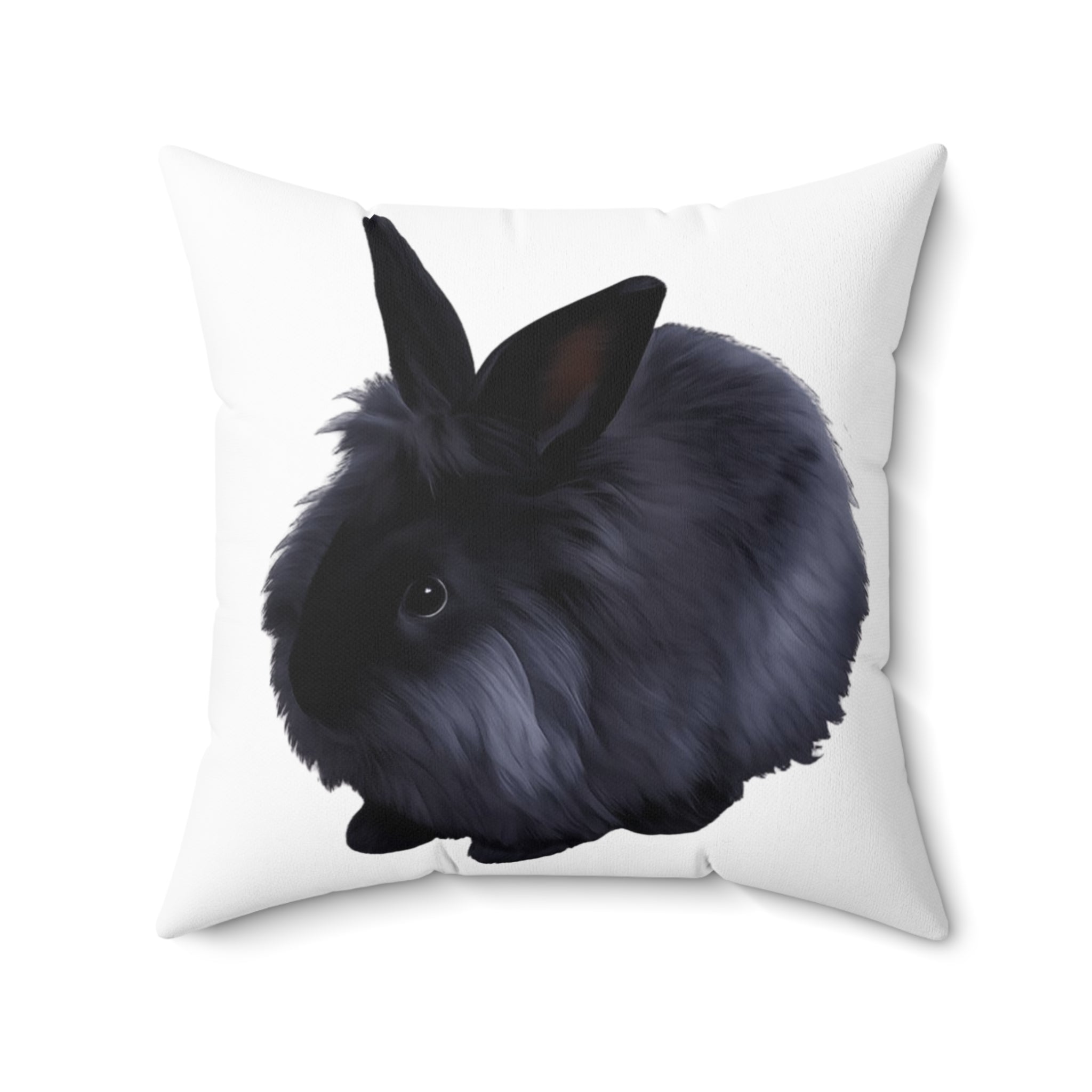 Fluffy Lionhead Rabbit Decorative Pillow
