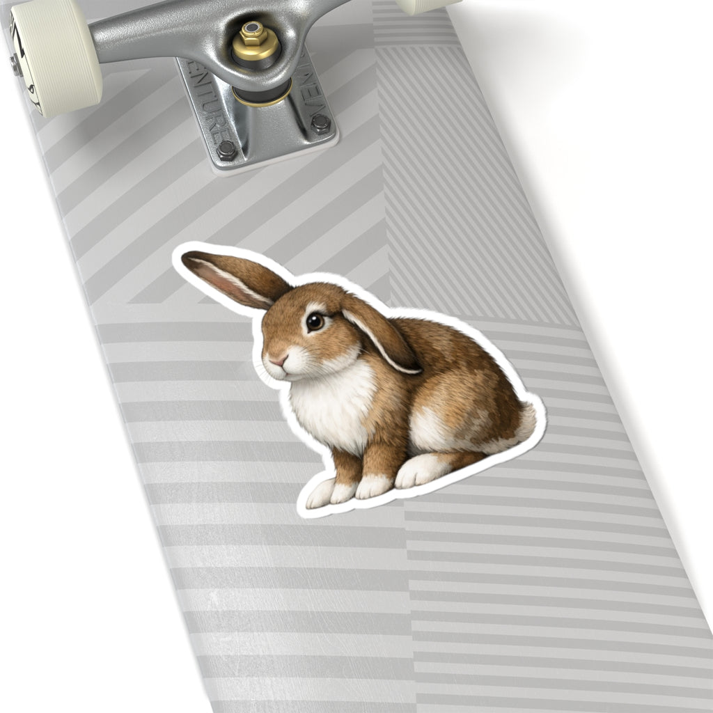 Cutie Bunny Kiss-Cut Sticker