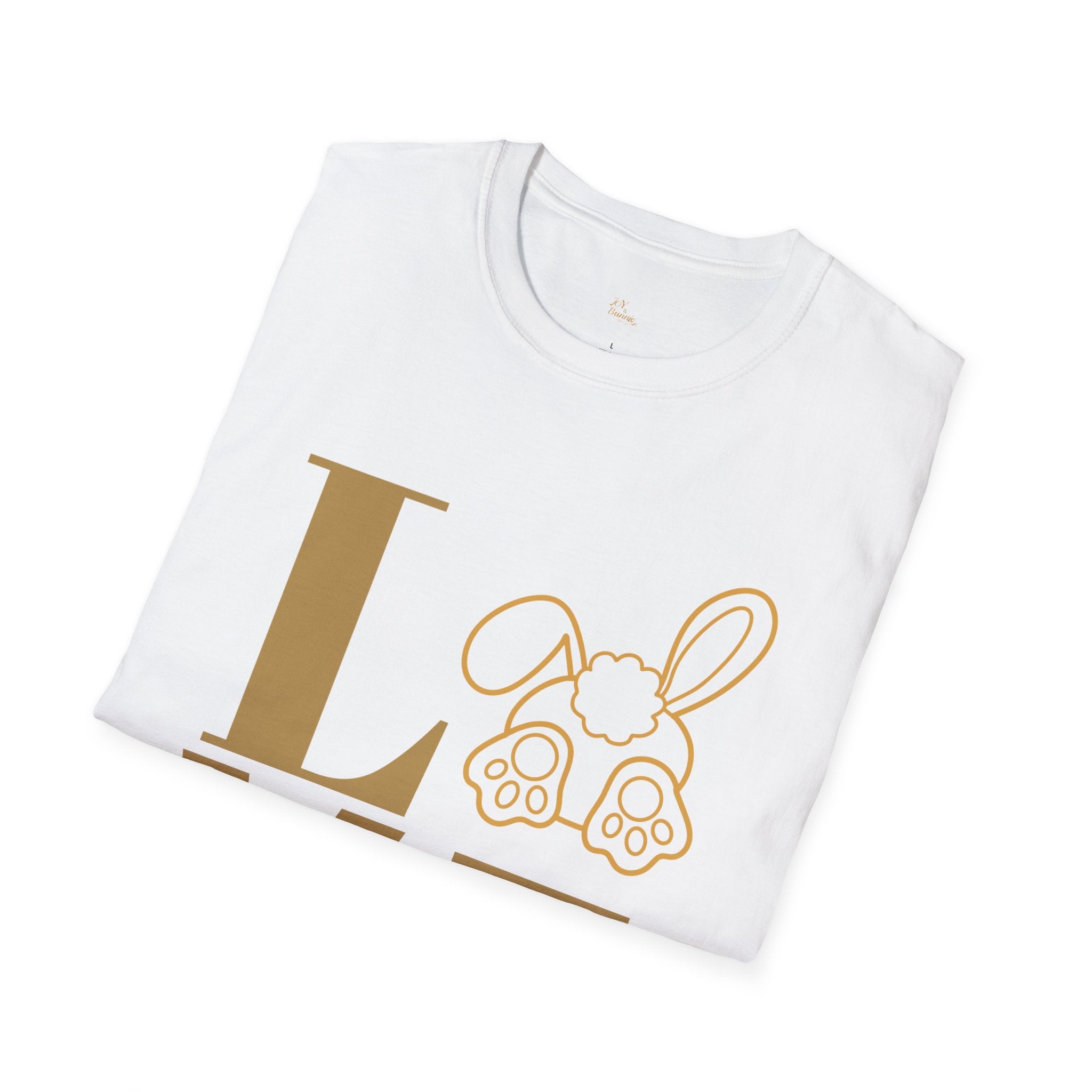 Cute Bunny Love Unisex Softstyle T-Shirt for Spring , Bunny Tee,