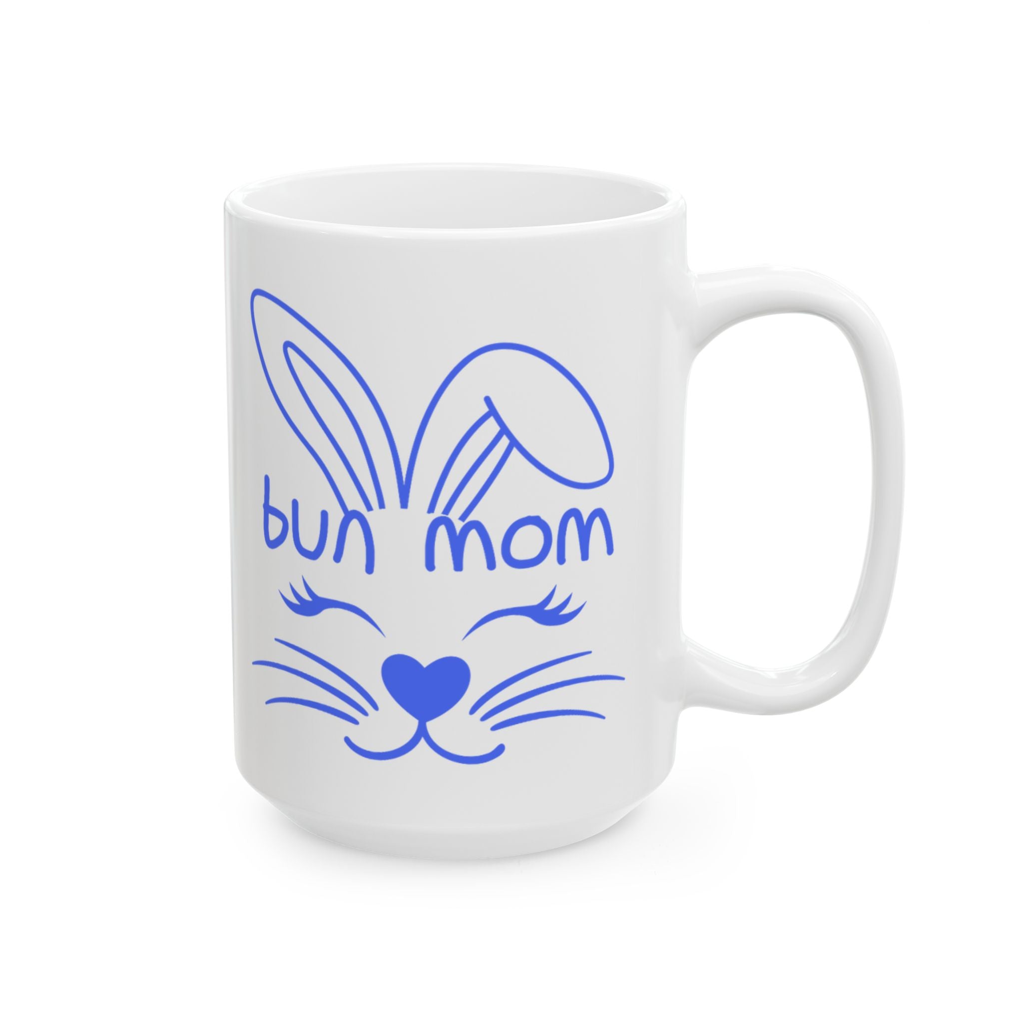 Cute Bun Mom Ceramic Mug — 11oz & 15oz