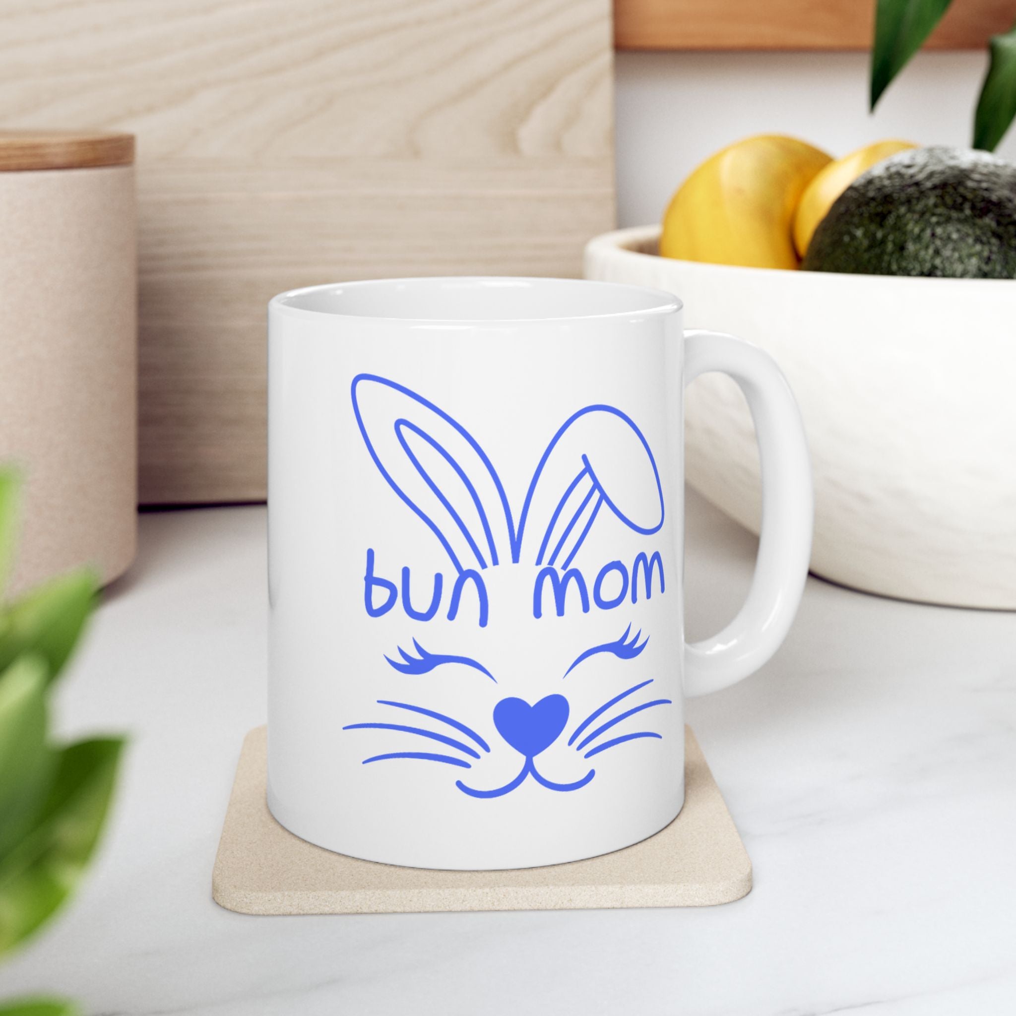 Cute Bun Mom Ceramic Mug — 11oz & 15oz