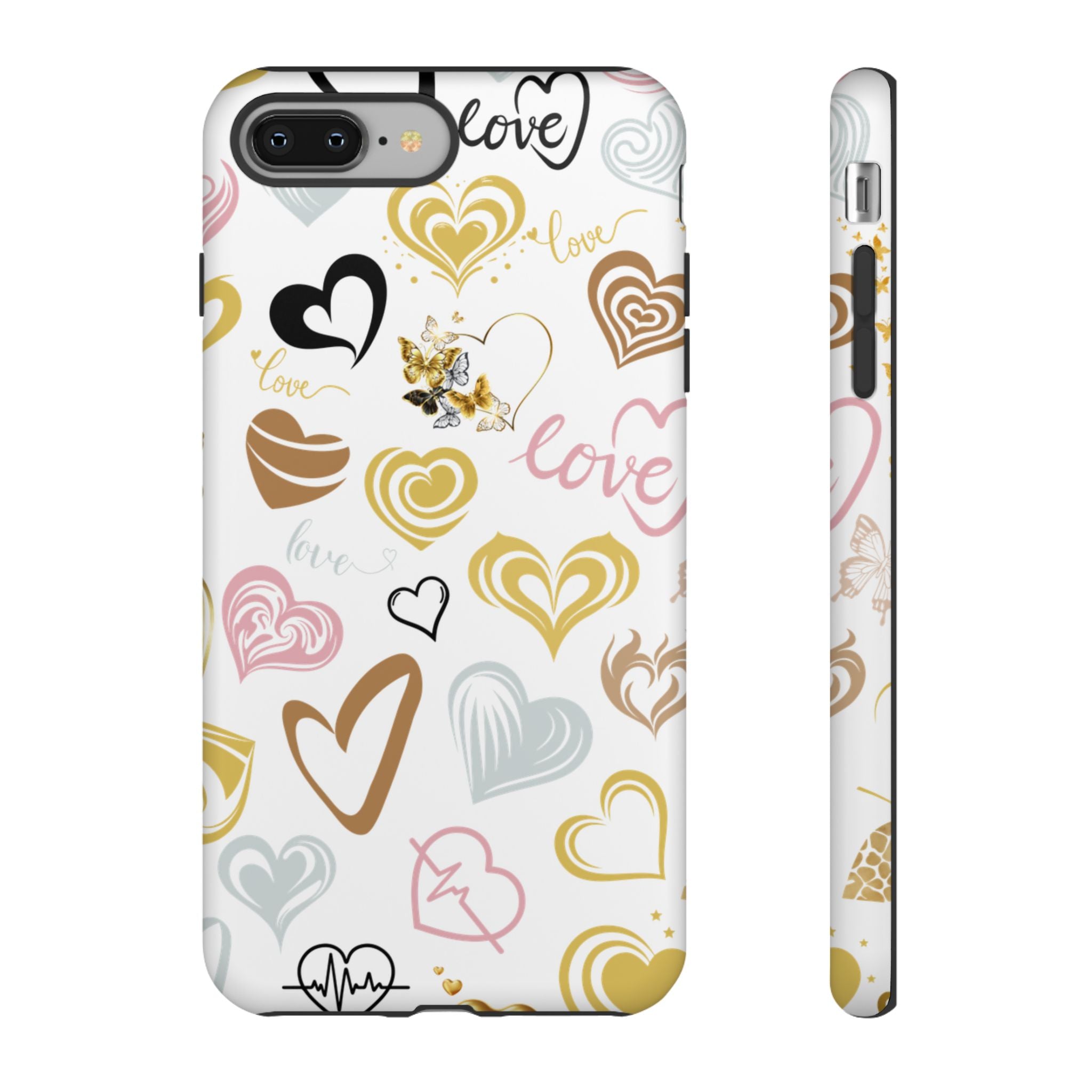 Heart Patterns Tough Phone Cases, Protective Cover