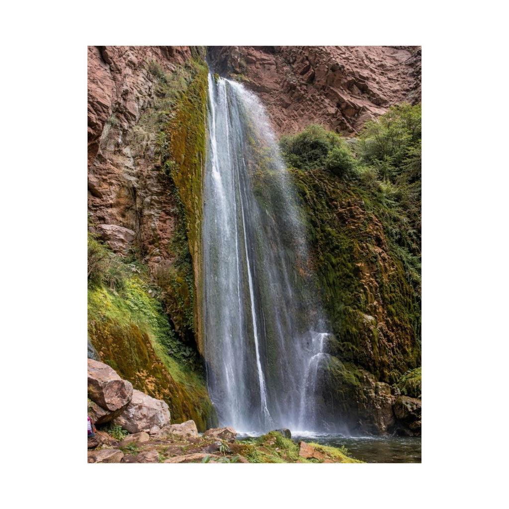 Waterfall Matte Vertical Poster Nature Wall Art
