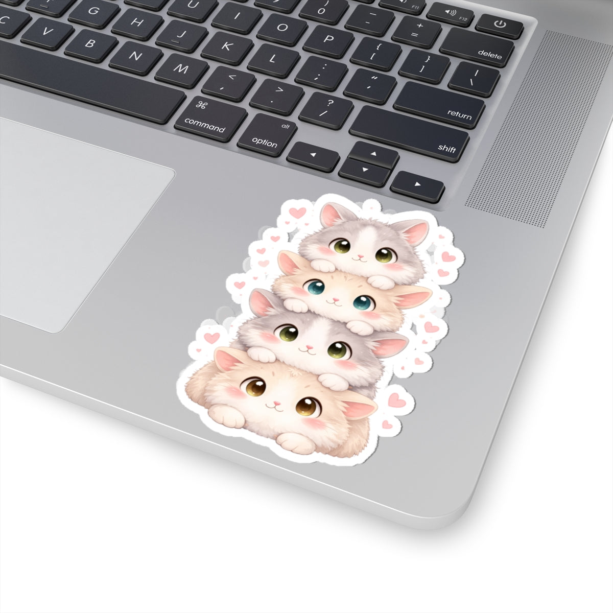 Super Adorable Bunny pile Kiss-Cut Sticker for Laptops, Water Bottles & Journals