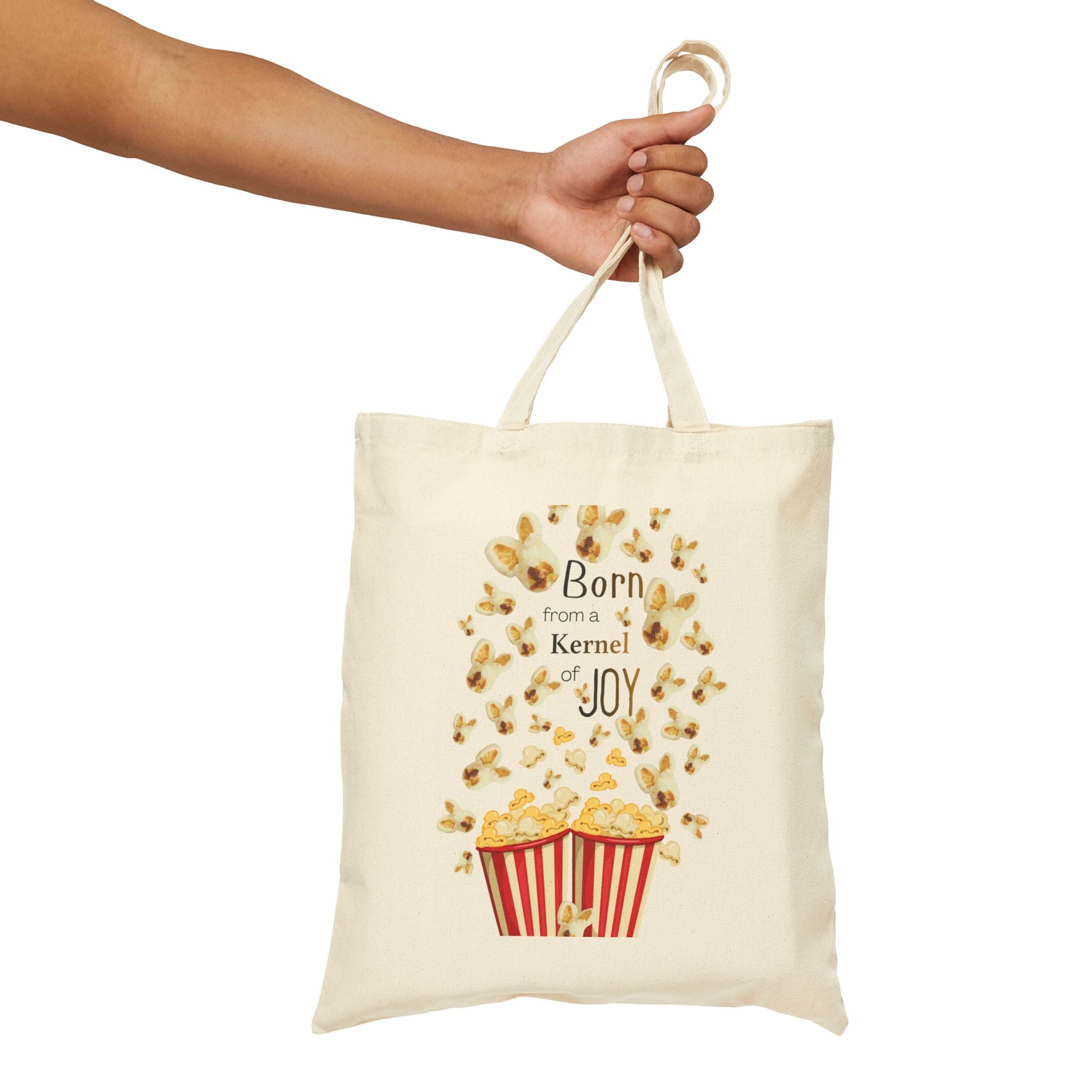 Tote Bag — "Popcorn" Bunny Canvas Tote