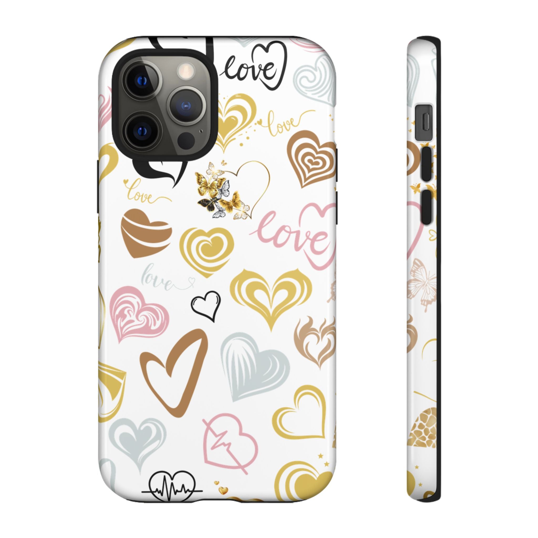 Heart Patterns Tough Phone Cases, Protective Cover