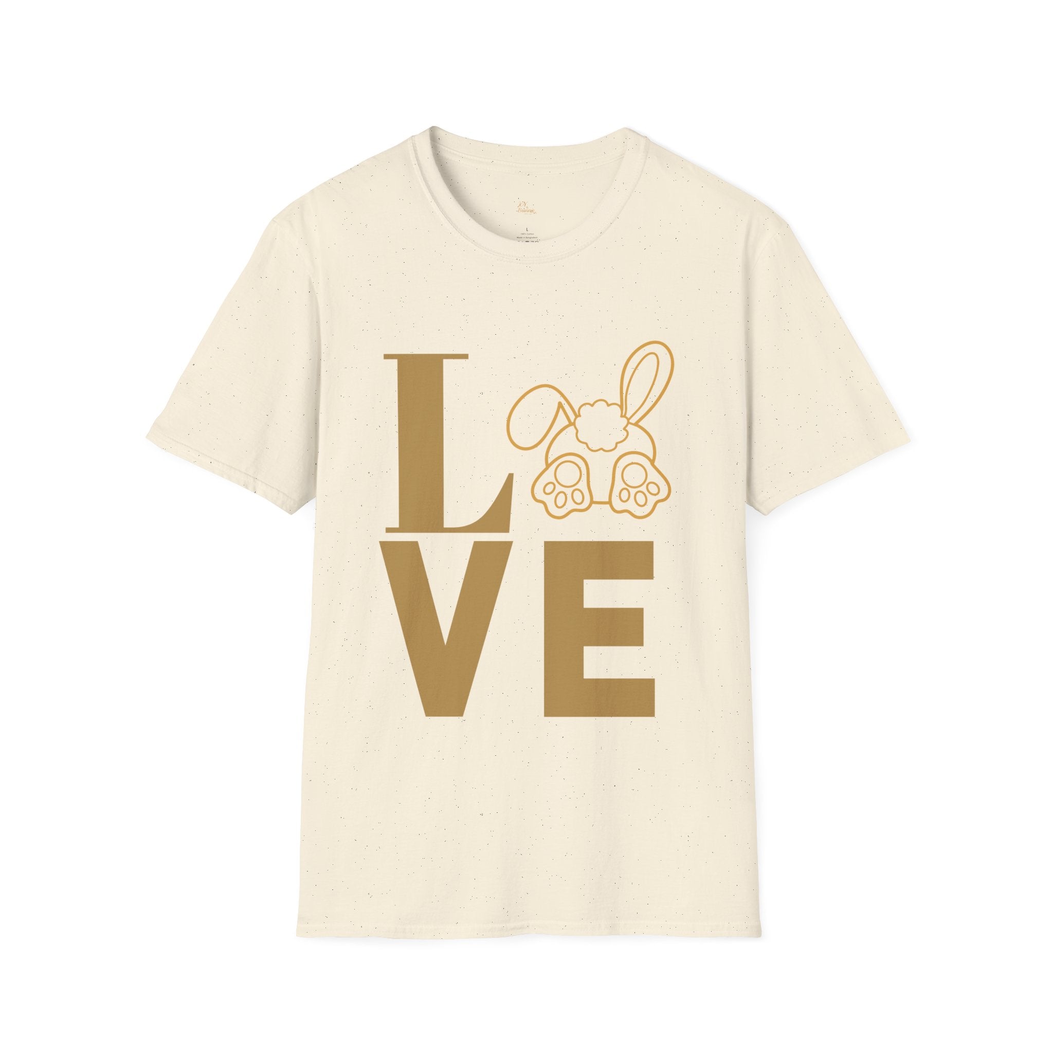 Cute Bunny Love Unisex Softstyle T-Shirt for Spring , Bunny Tee,
