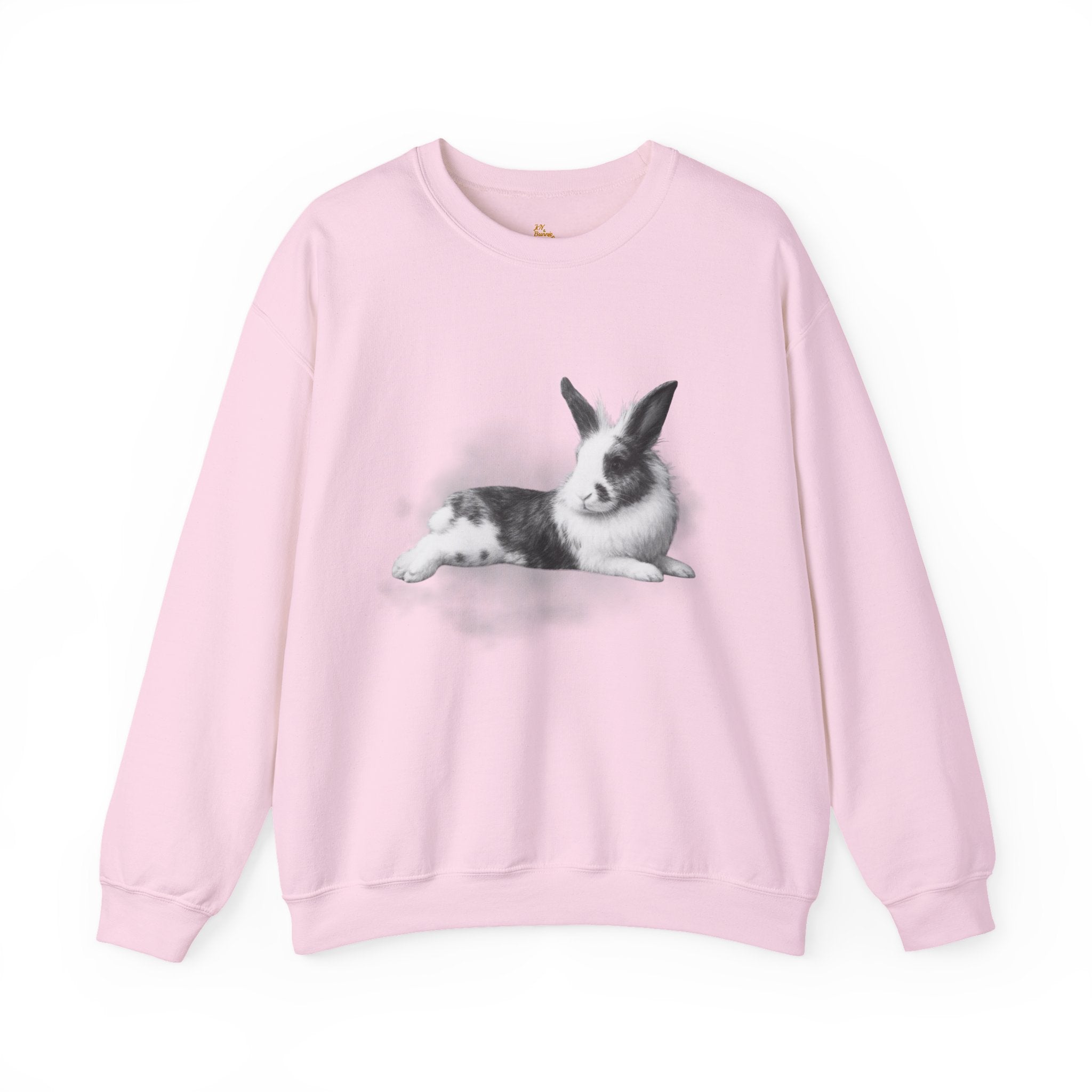 Black & White Bunny Portrait Crewneck Sweatshirt