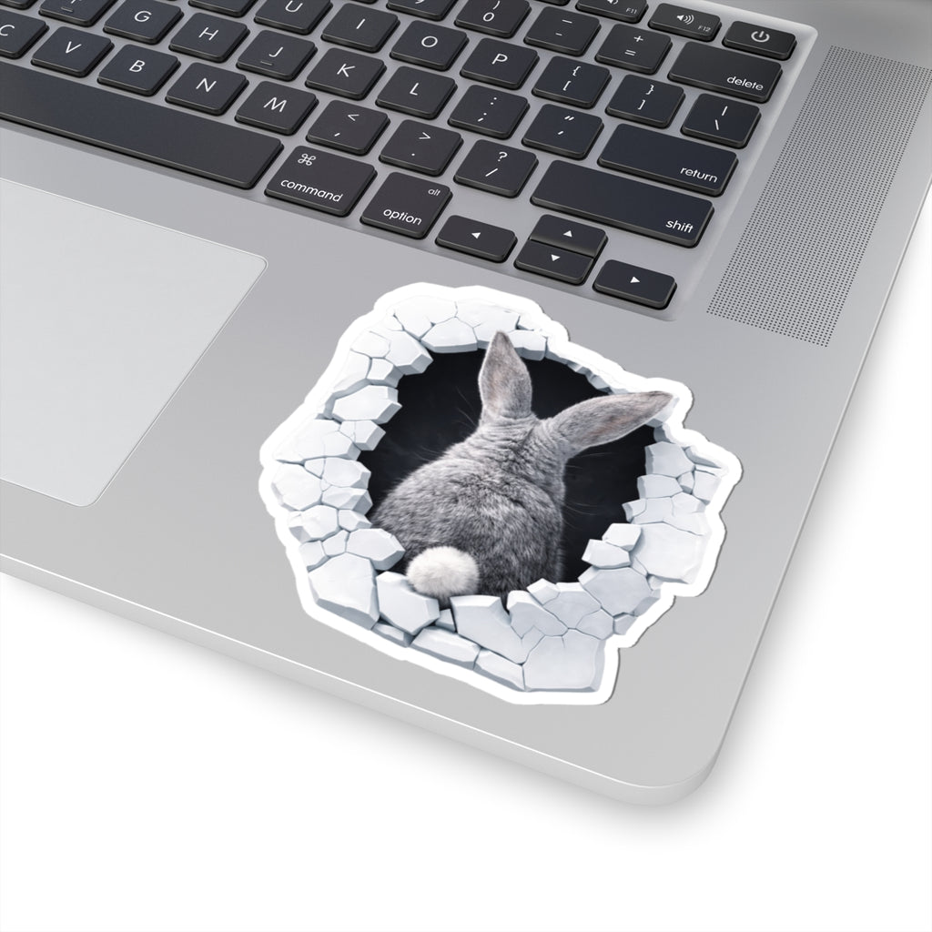 Bunny Funny Kiss-Cut Sticker