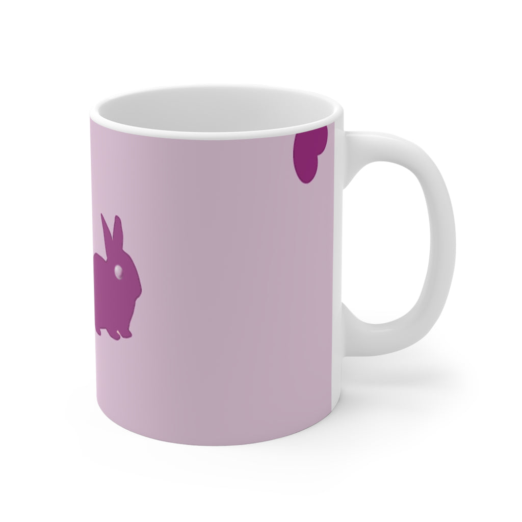 Cute Bunny Love 11oz Mug — Easter & Spring Coffee Cup