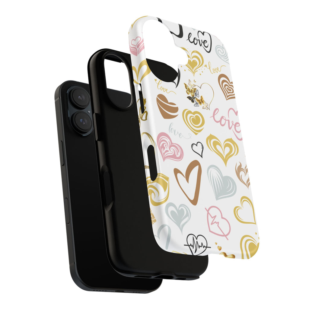 Heart Patterns Tough Phone Cases, Protective Cover