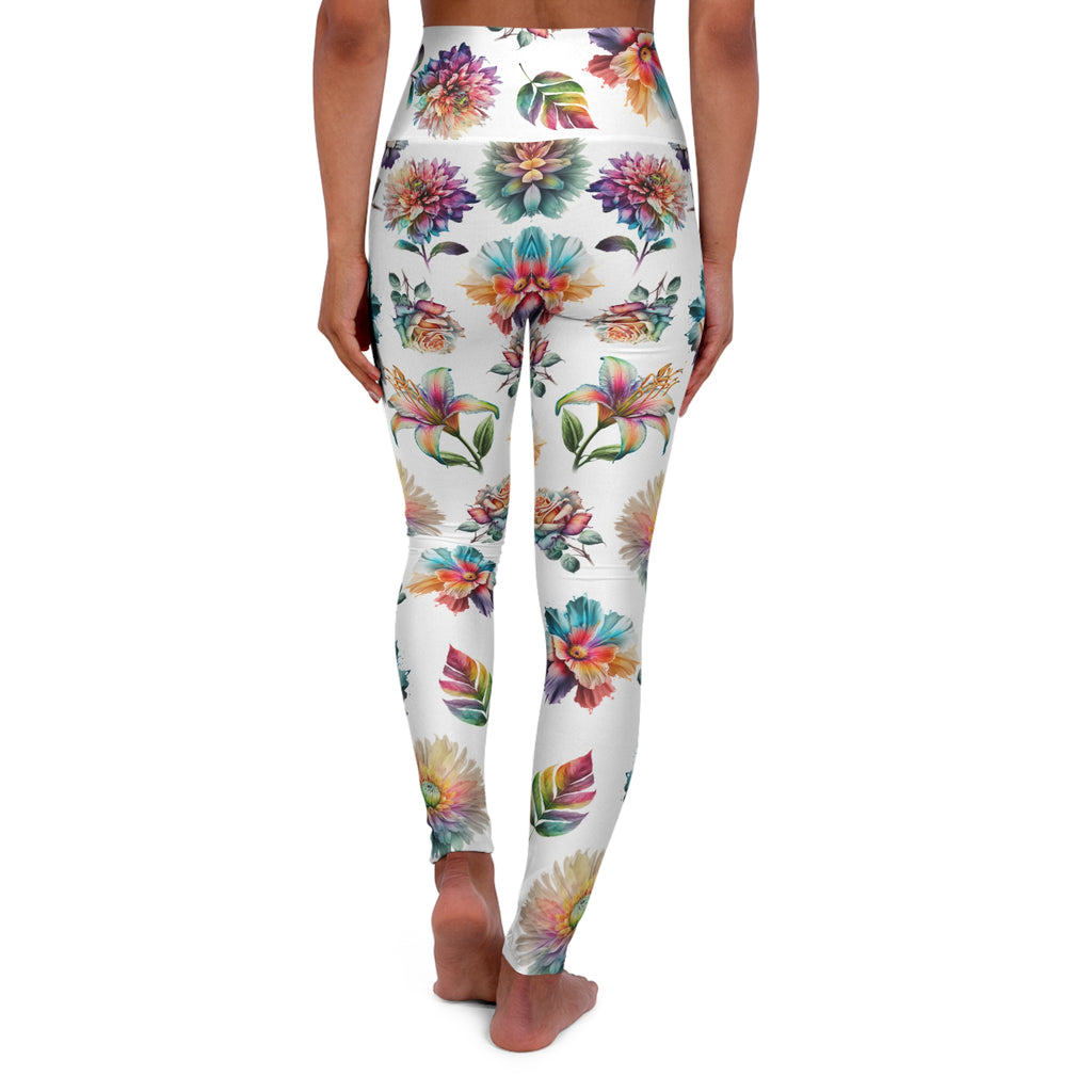 High Waisted Yoga Leggings  (AOP)