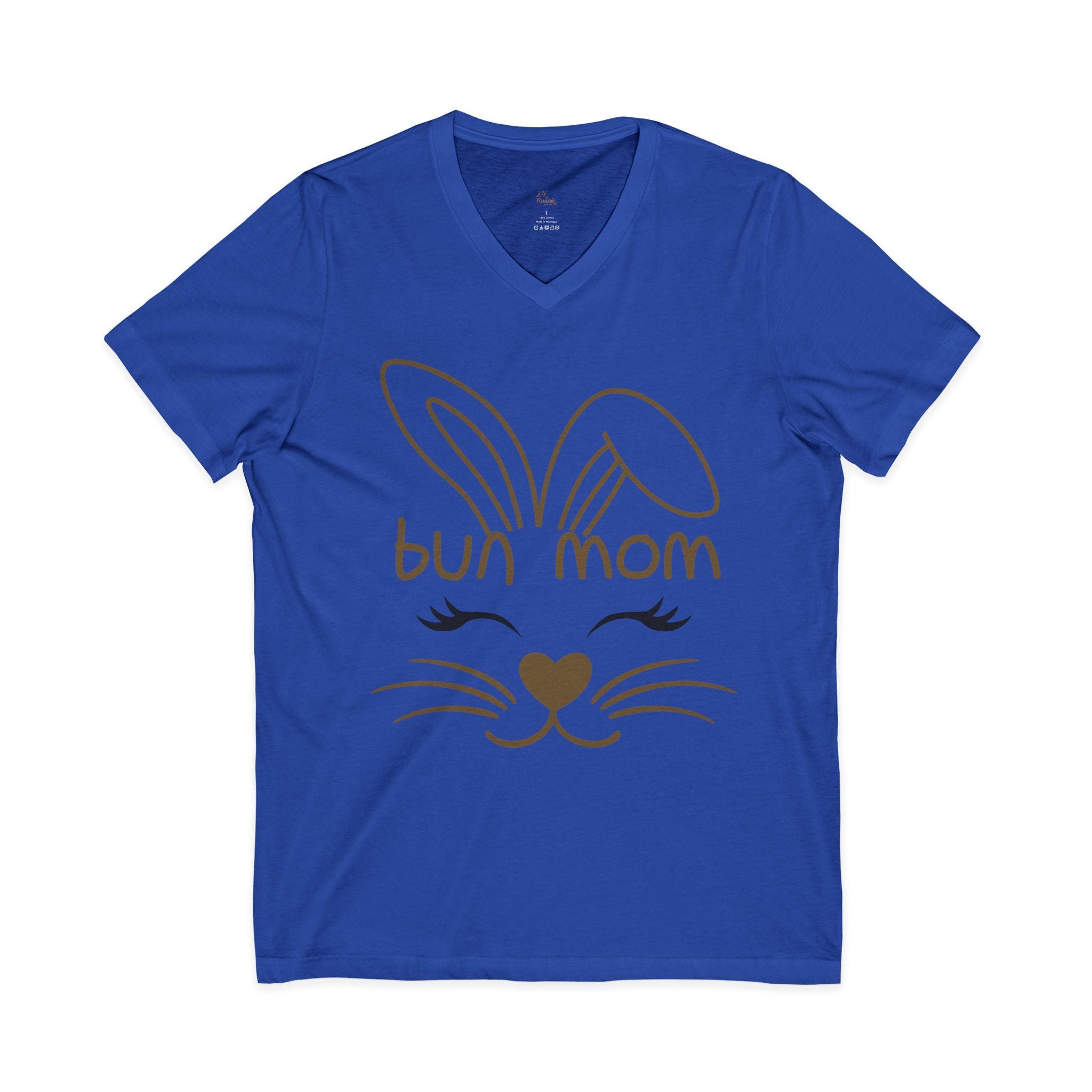 Bun Mom V-Neck Tee