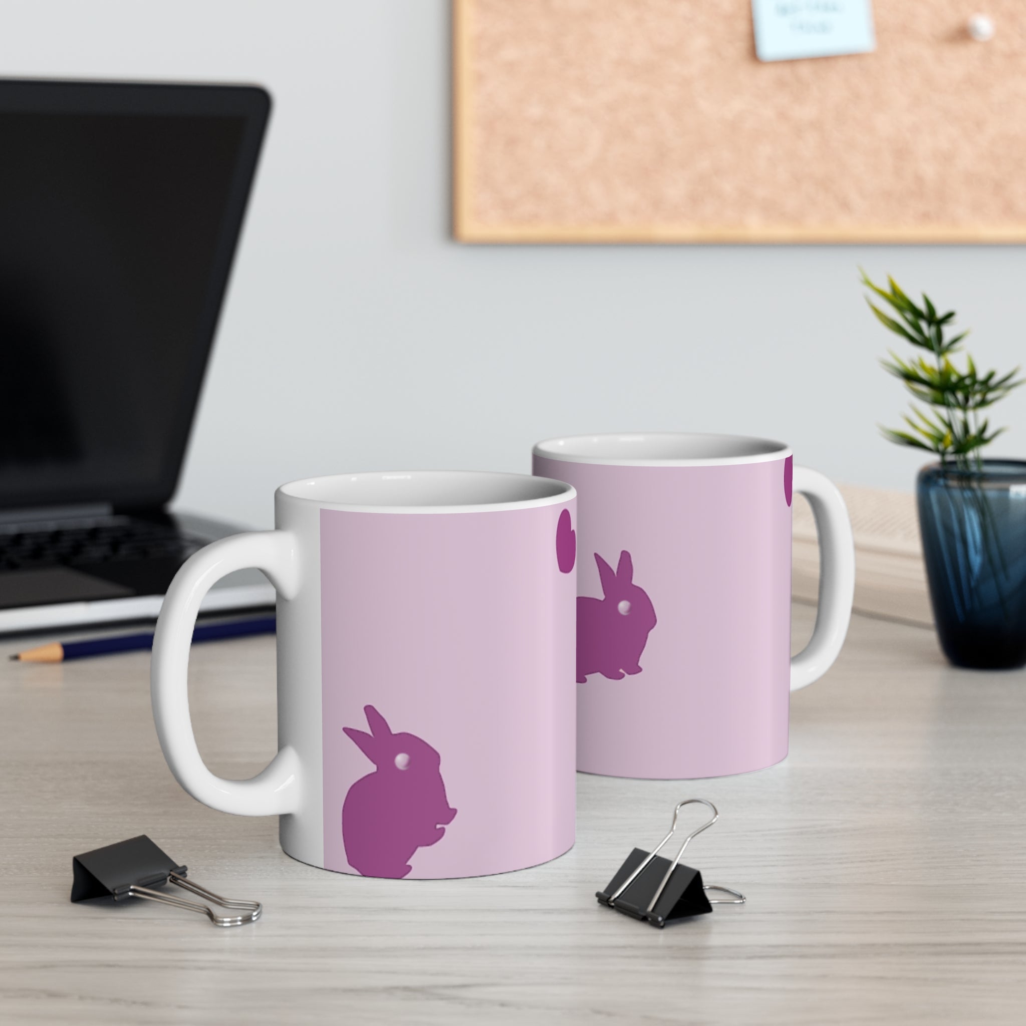 Cute Bunny Love 11oz Mug — Easter & Spring Coffee Cup