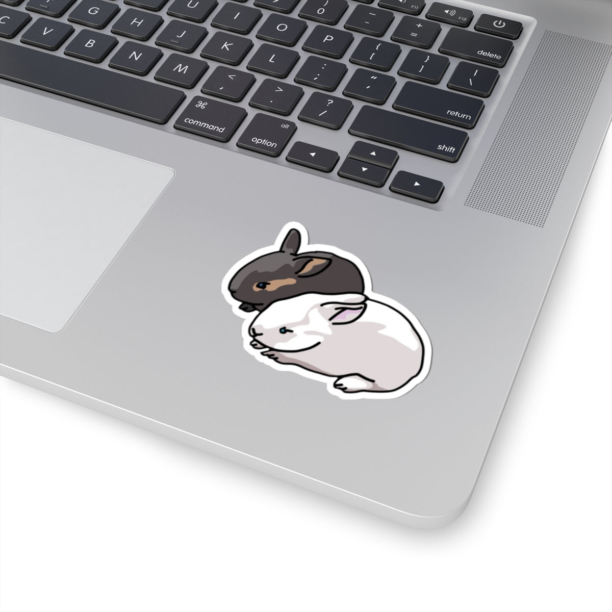 Cute Bunny Friends Kiss-Cut Sticker