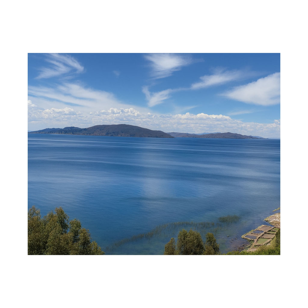 Lake Titicaca Peru Matte Horizontal Poster Landscape Wall Art