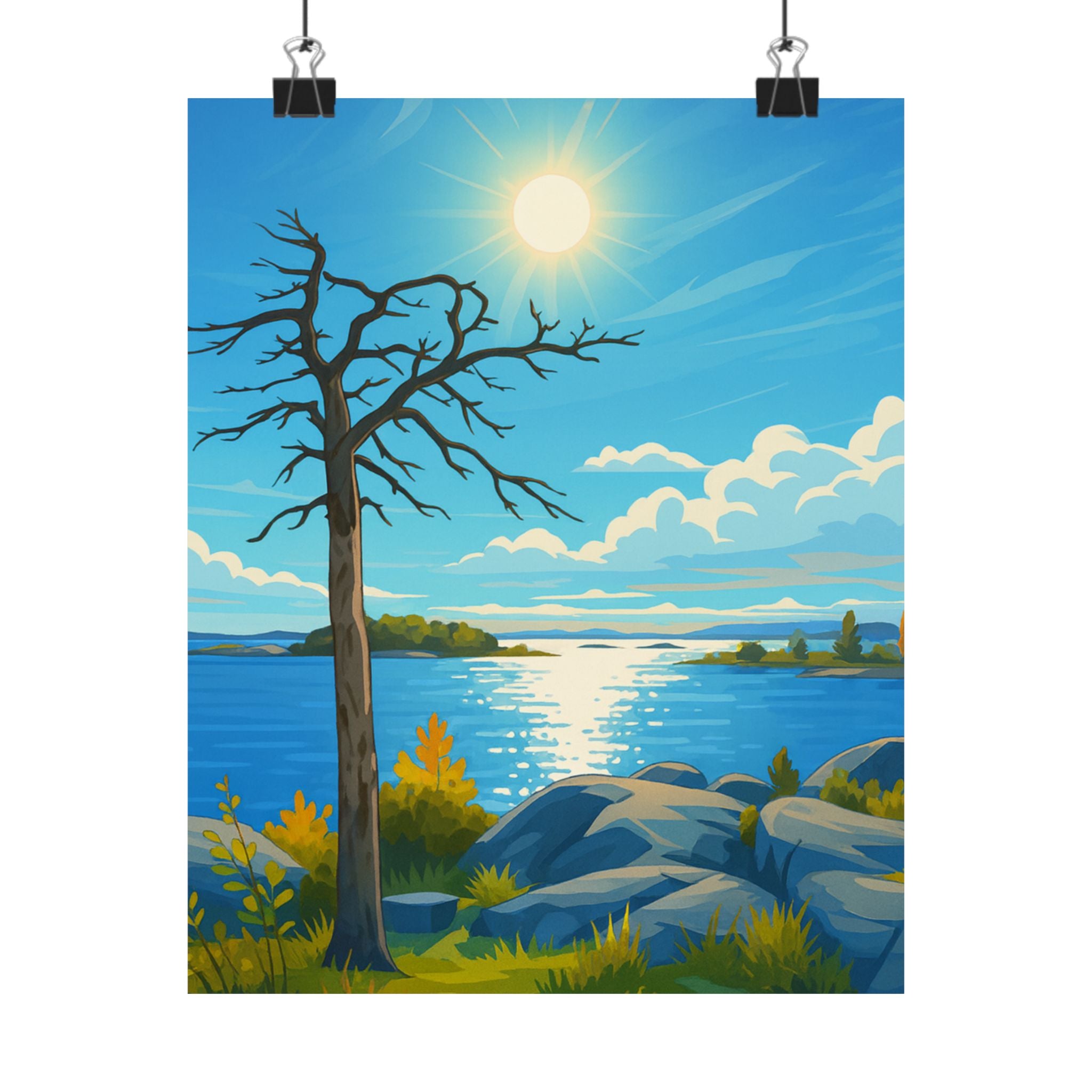 Matte Vertical Poster Landscape Wall Art Print