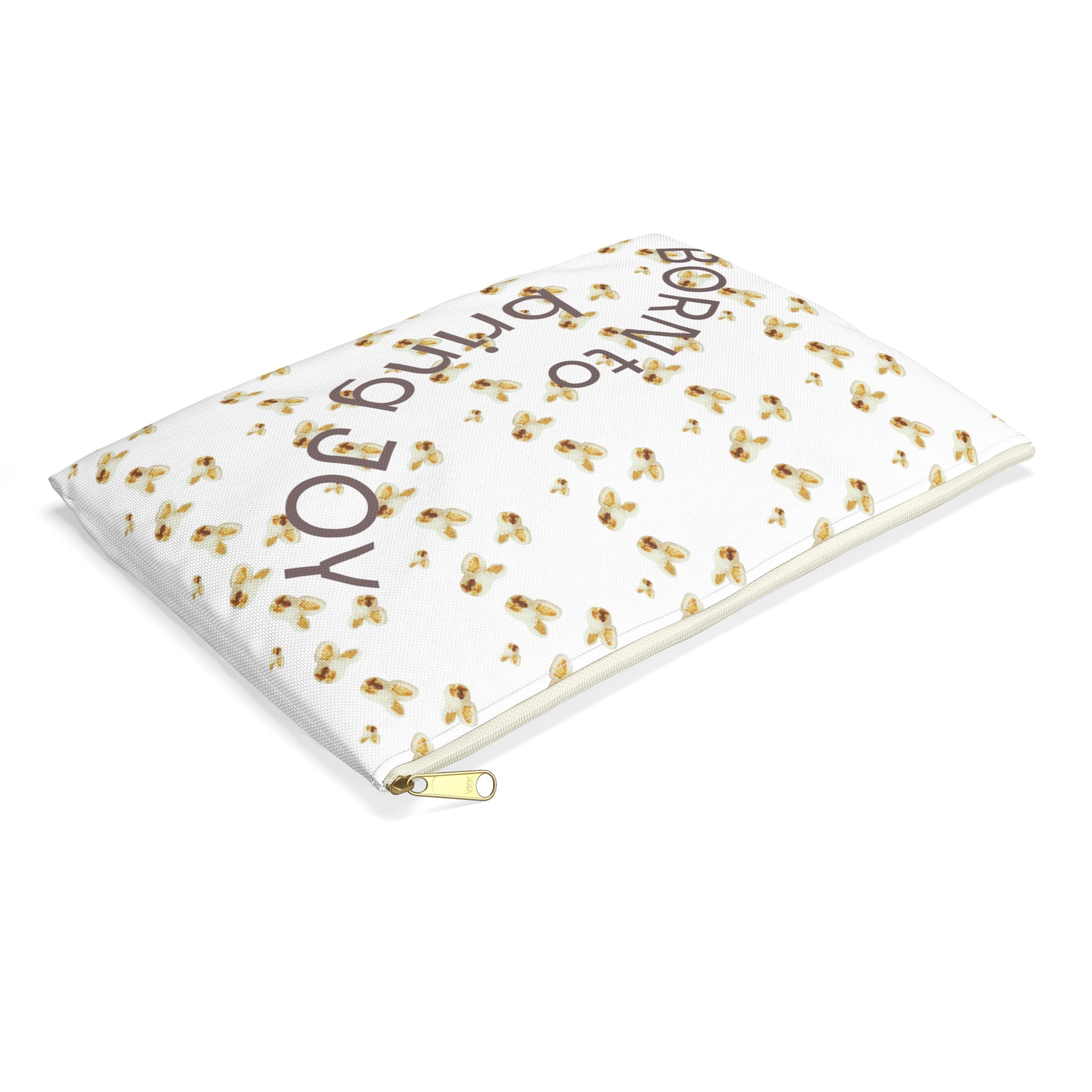 Accessory Pouch — "POPCORN money" Bunny Pattern little pouch