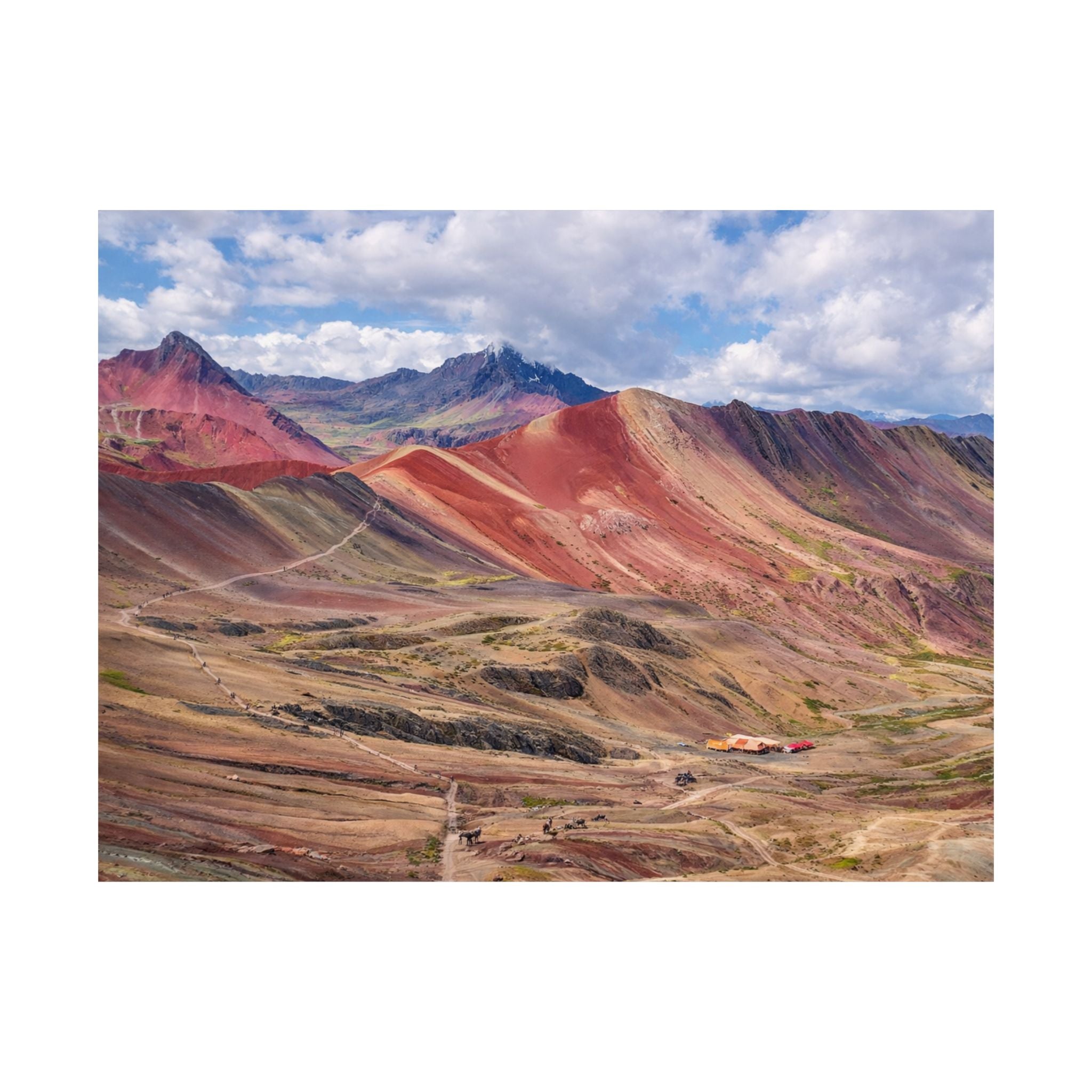 Rainbow Mountain Peru Matte Horizontal Poster — Landscape Wall Art