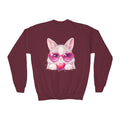 Bunny theme Youth Crewneck Sweatshirt