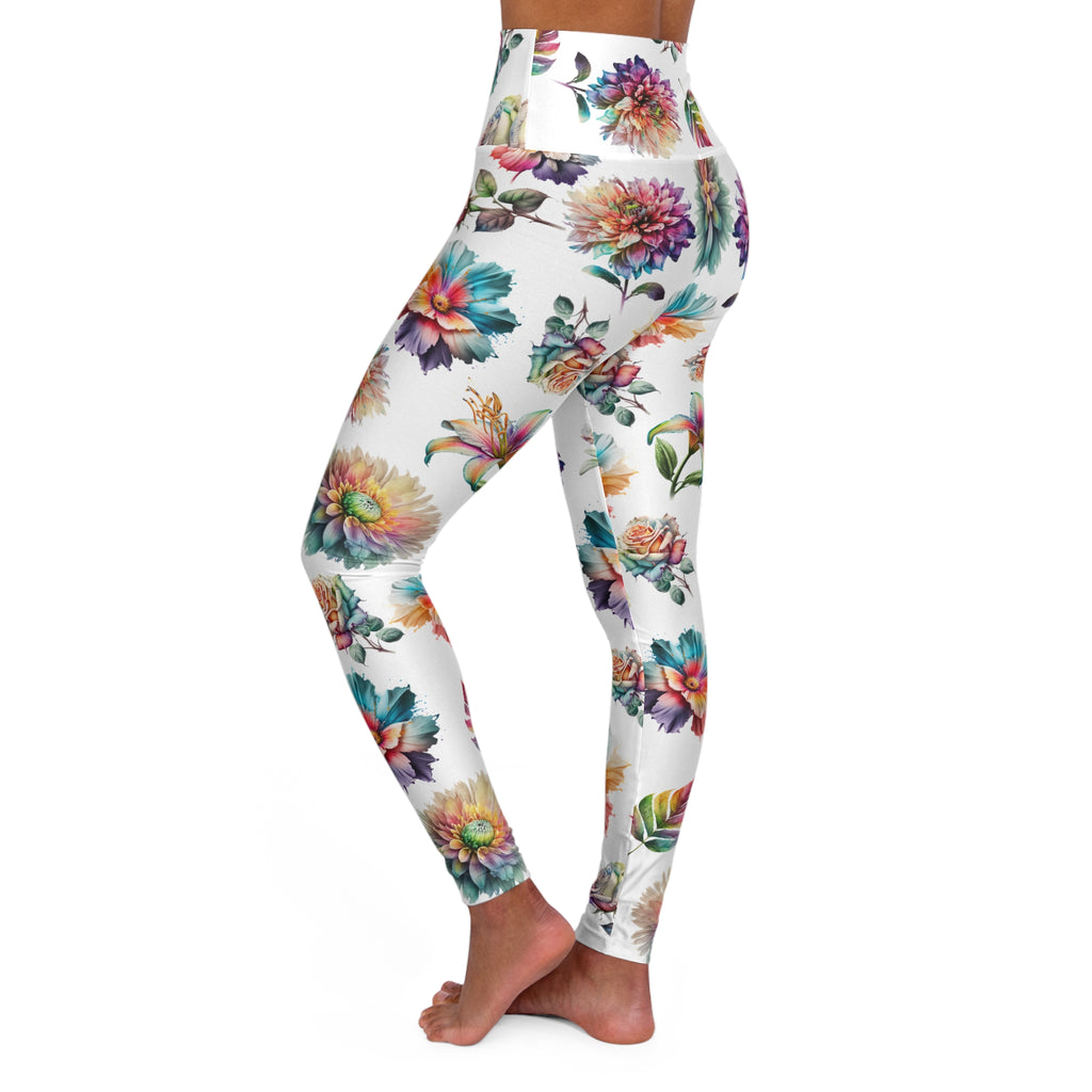 High Waisted Yoga Leggings  (AOP)