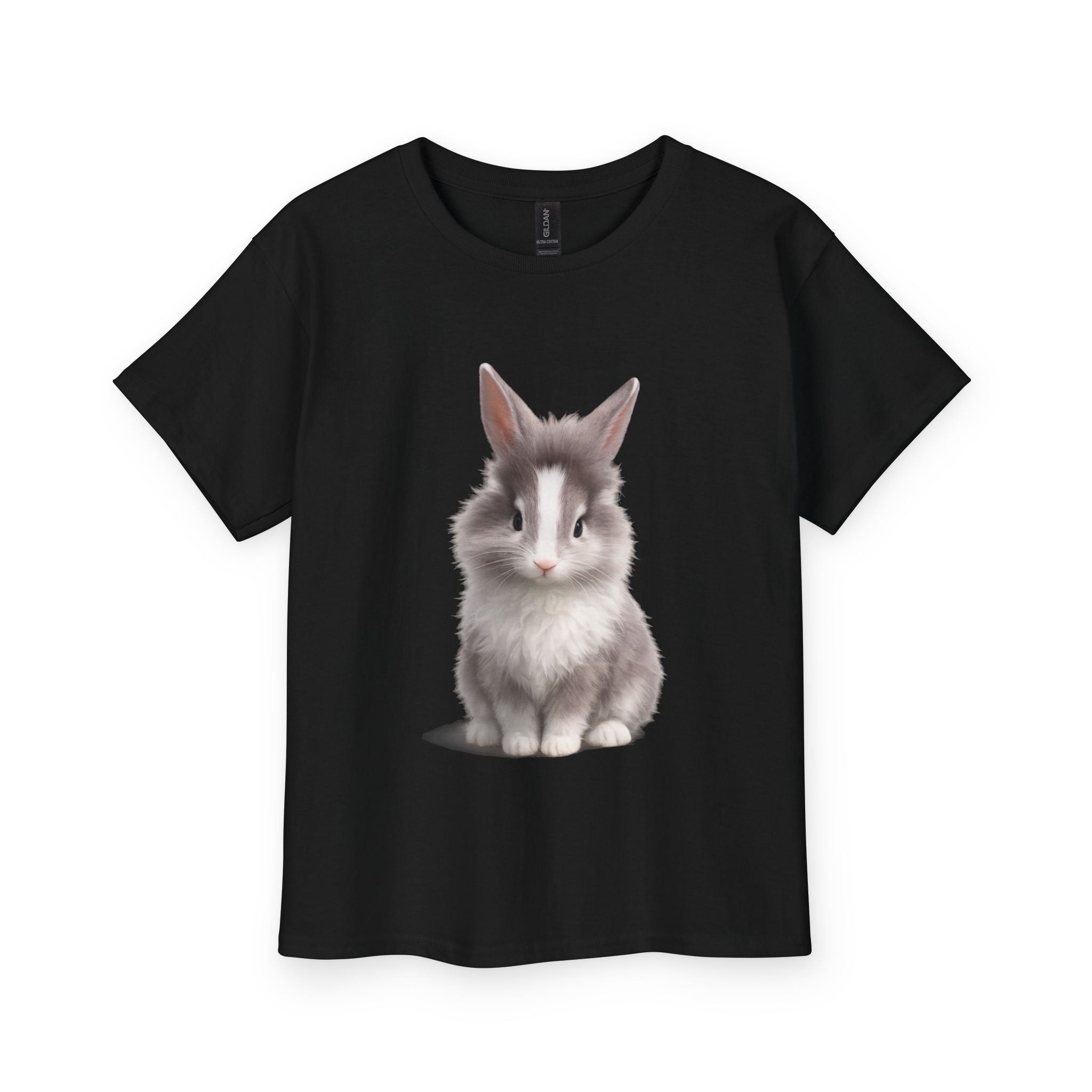 Kids Cute Fluffy Bunny Youth T‑Shirt