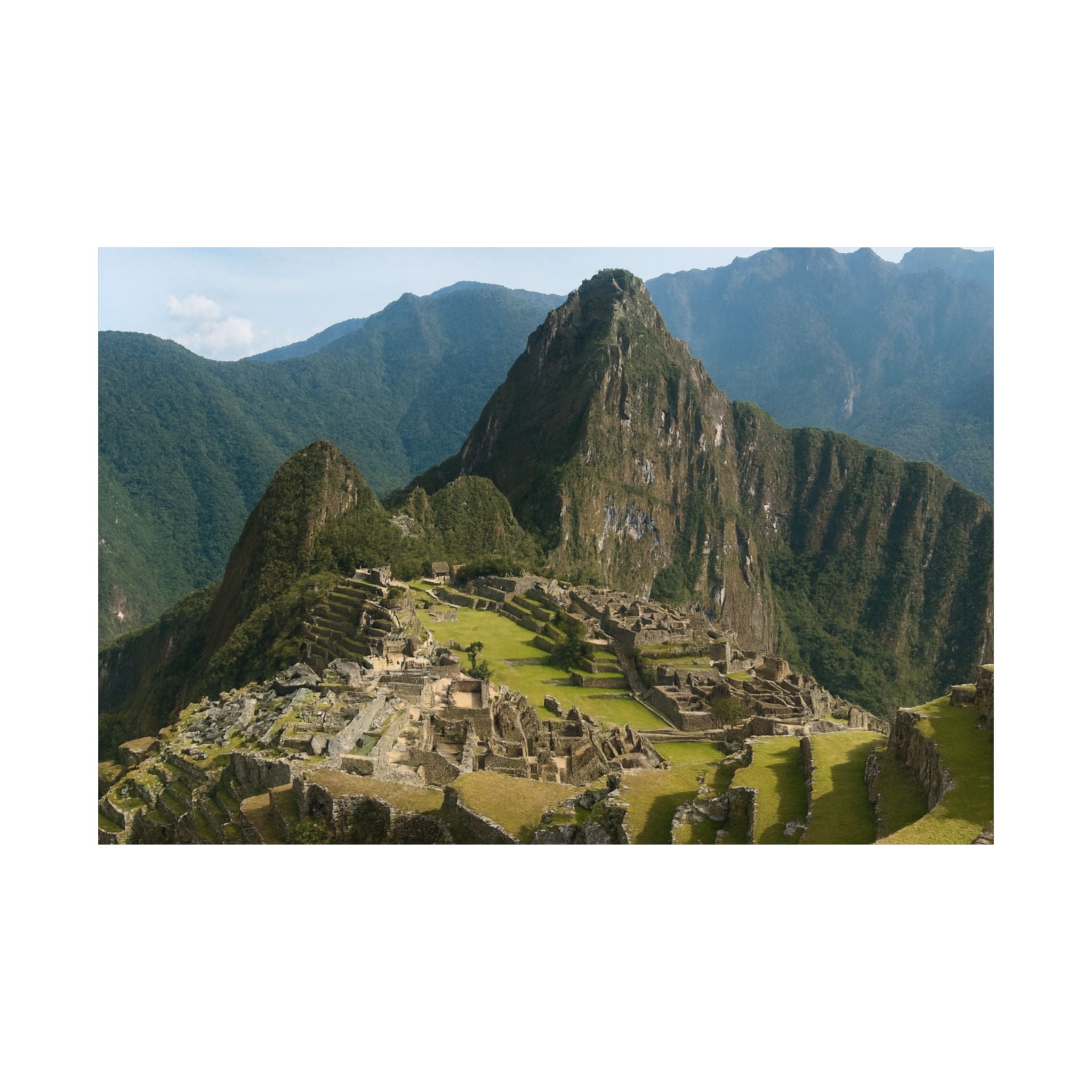 Machu Picchu Landscape Matte Poster — Horizontal Wall Art