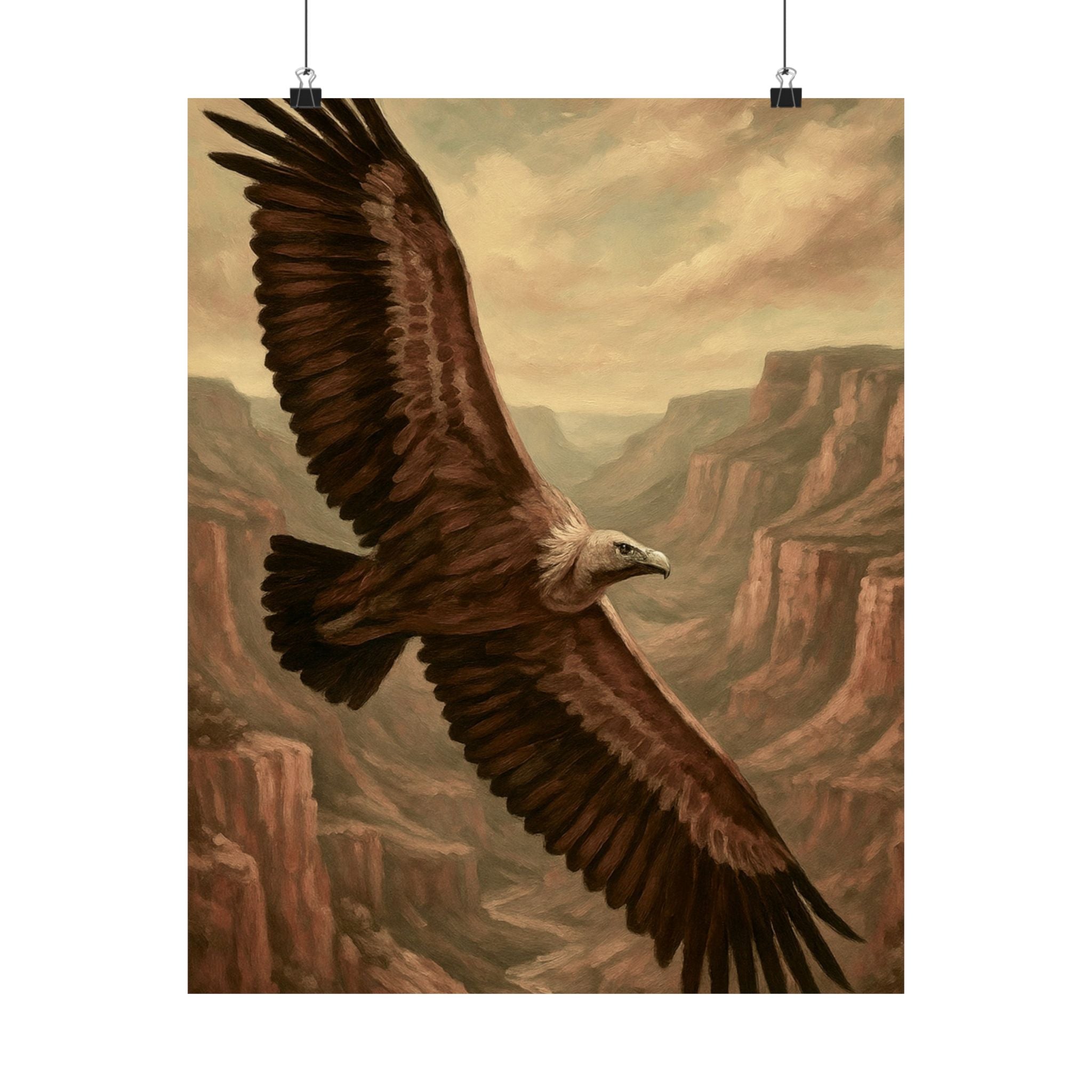 Matte Vertical Poster Condor Wall Art Print